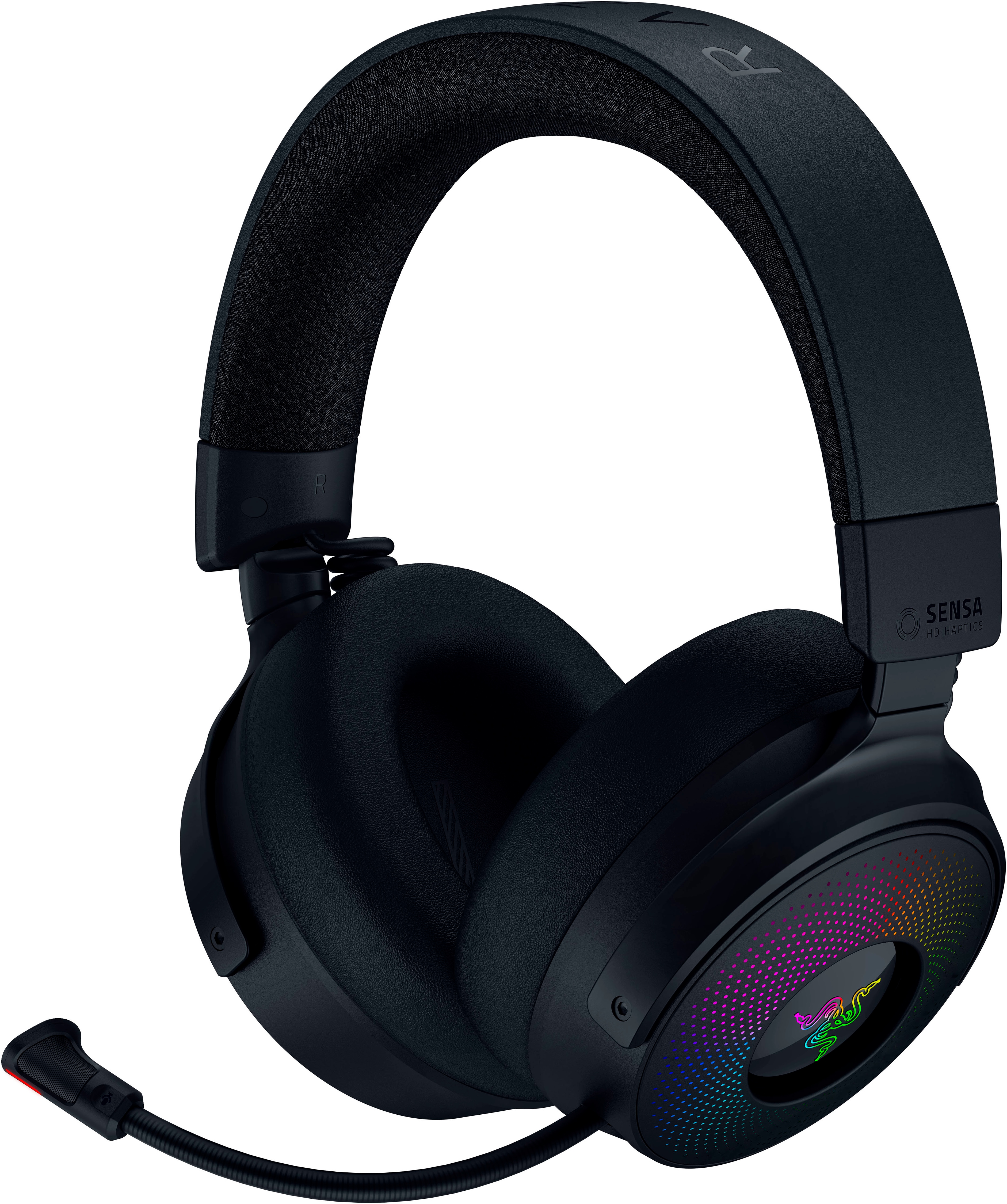 Razer Gaming-Headset »Kraken V4 Pro« Bluetooth Wireless Mikrofon abnehmbar Stummschaltung in schwarz