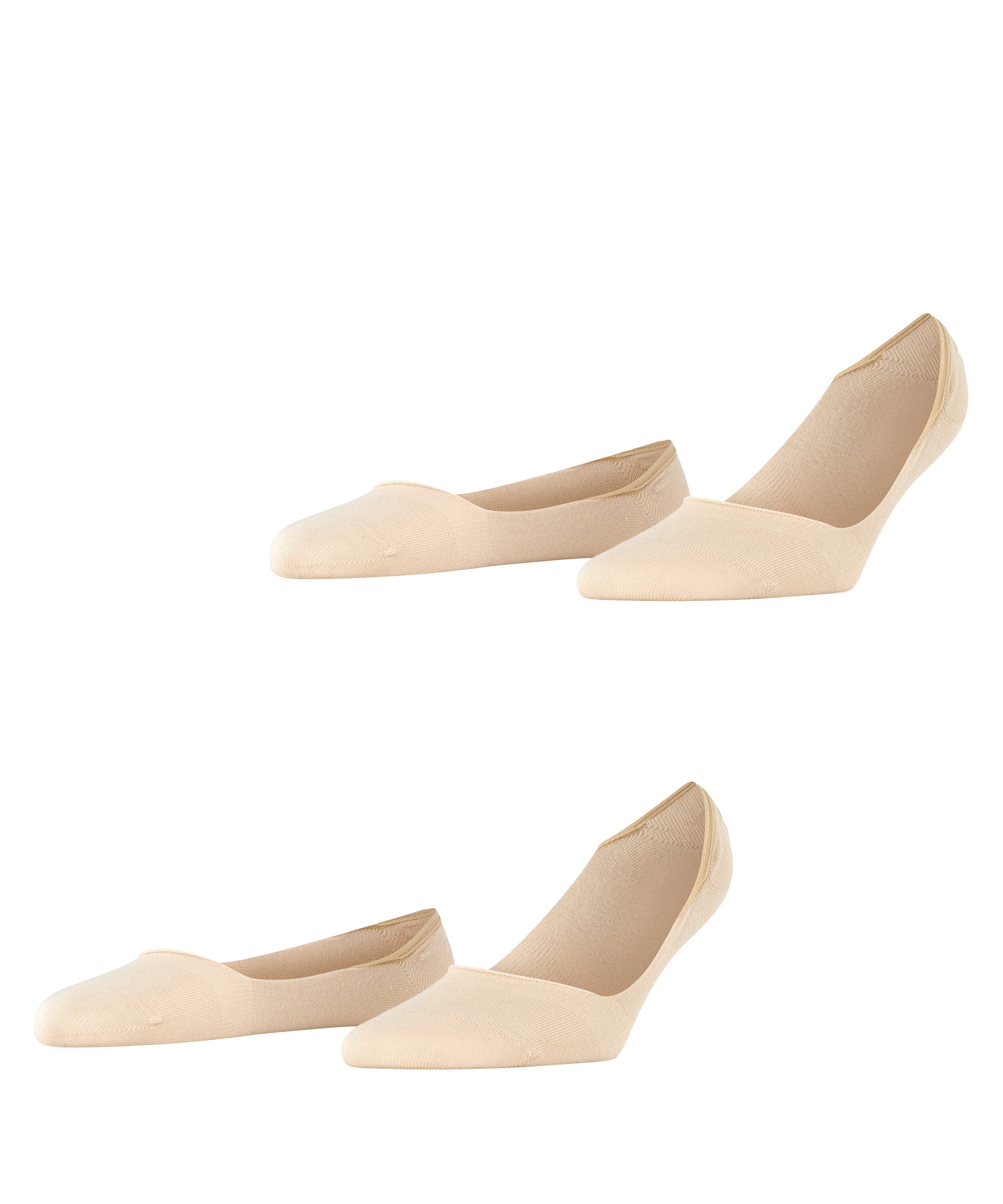 Esprit Füßlinge »Cotton« 2 Paar,  elegant, verstärkt und aus weicher Baumwolle, dünn, anti-slip