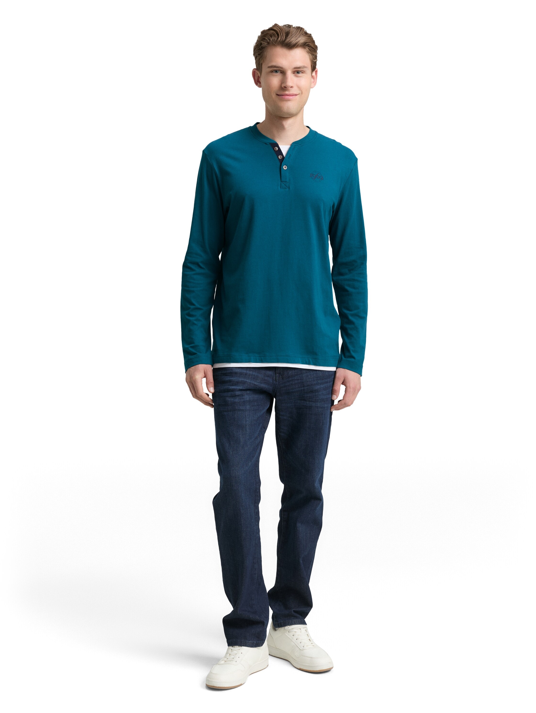 TOM TAILOR Langarmshirt mit Logo Print