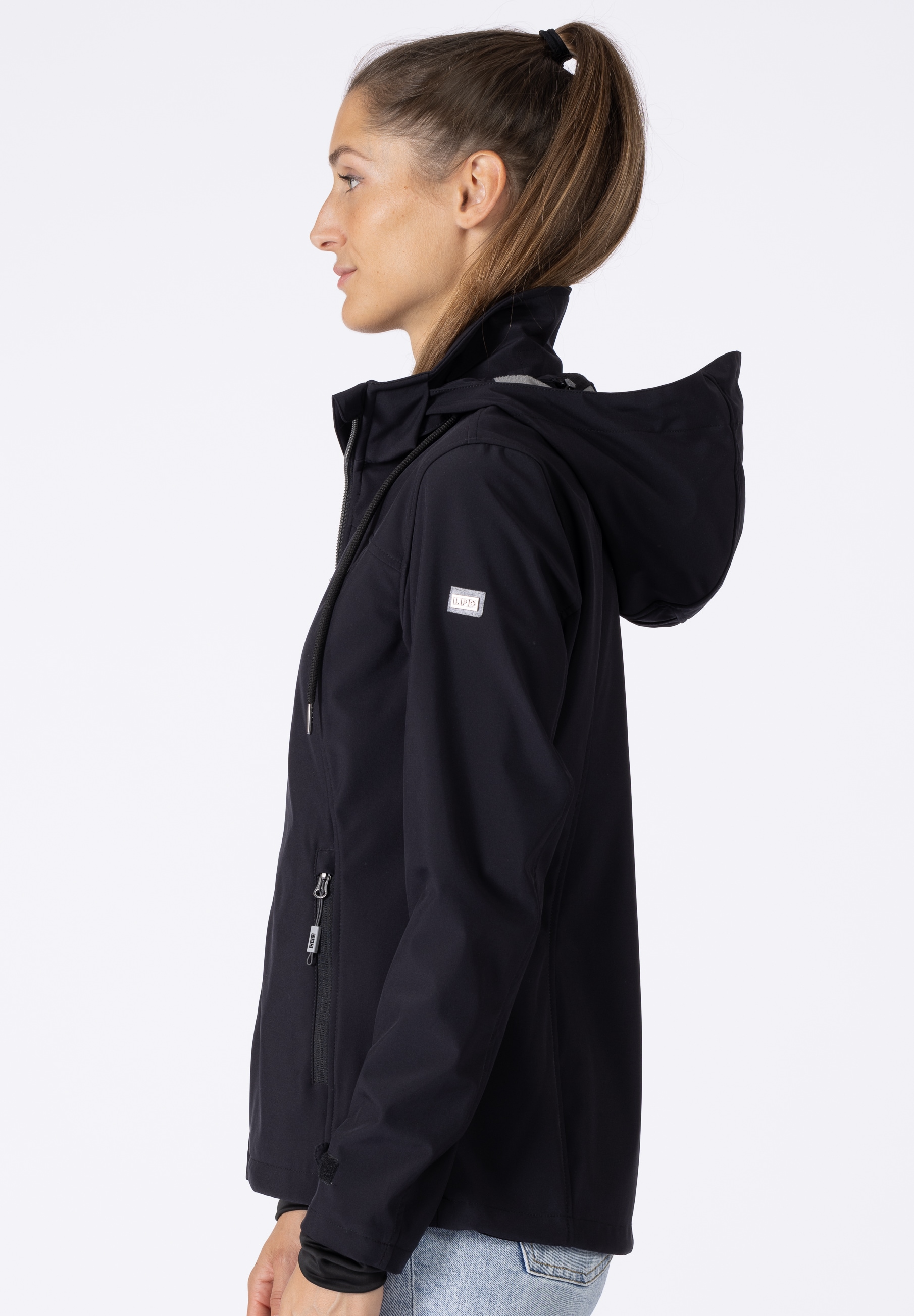 DEPROC Active Softshelljacke »DECORAH PEAK V WOMEN«, mit abnehmbarer Kapuze