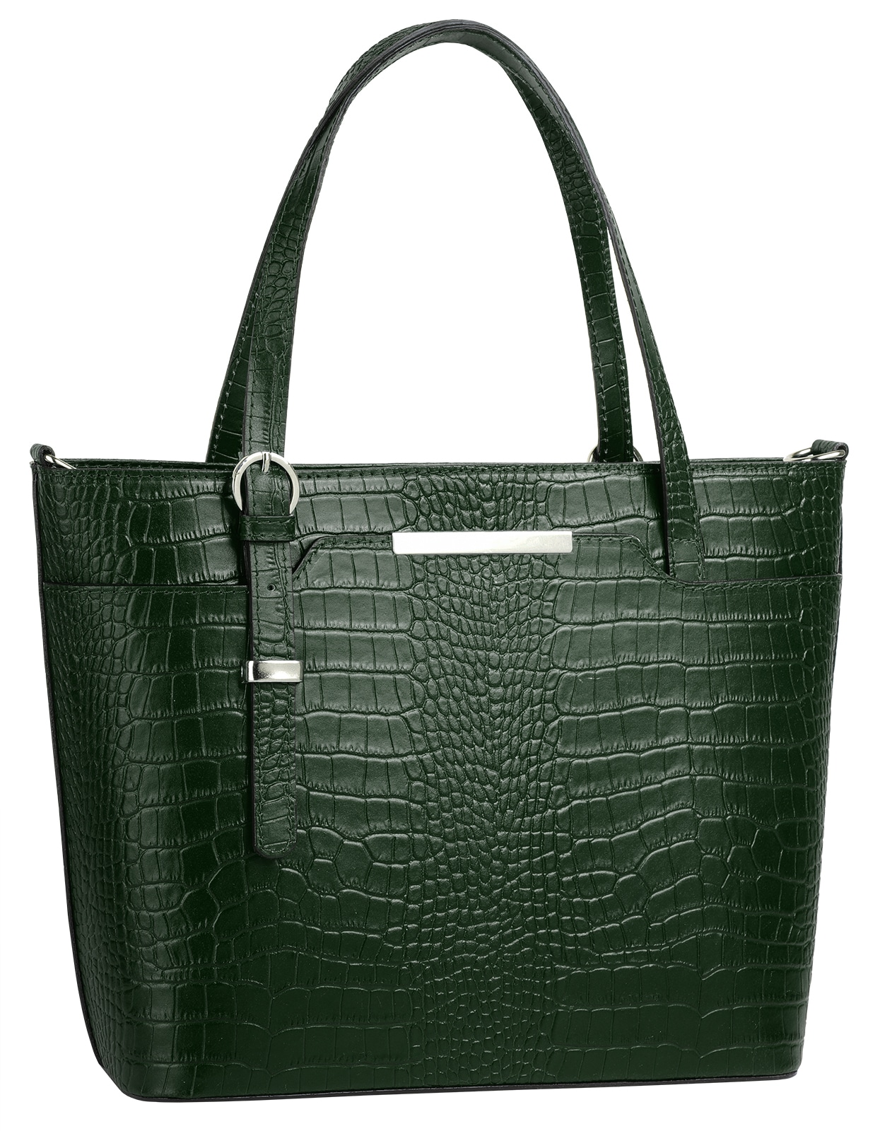 Cluty Henkeltasche, echt Leder, Made in Italy