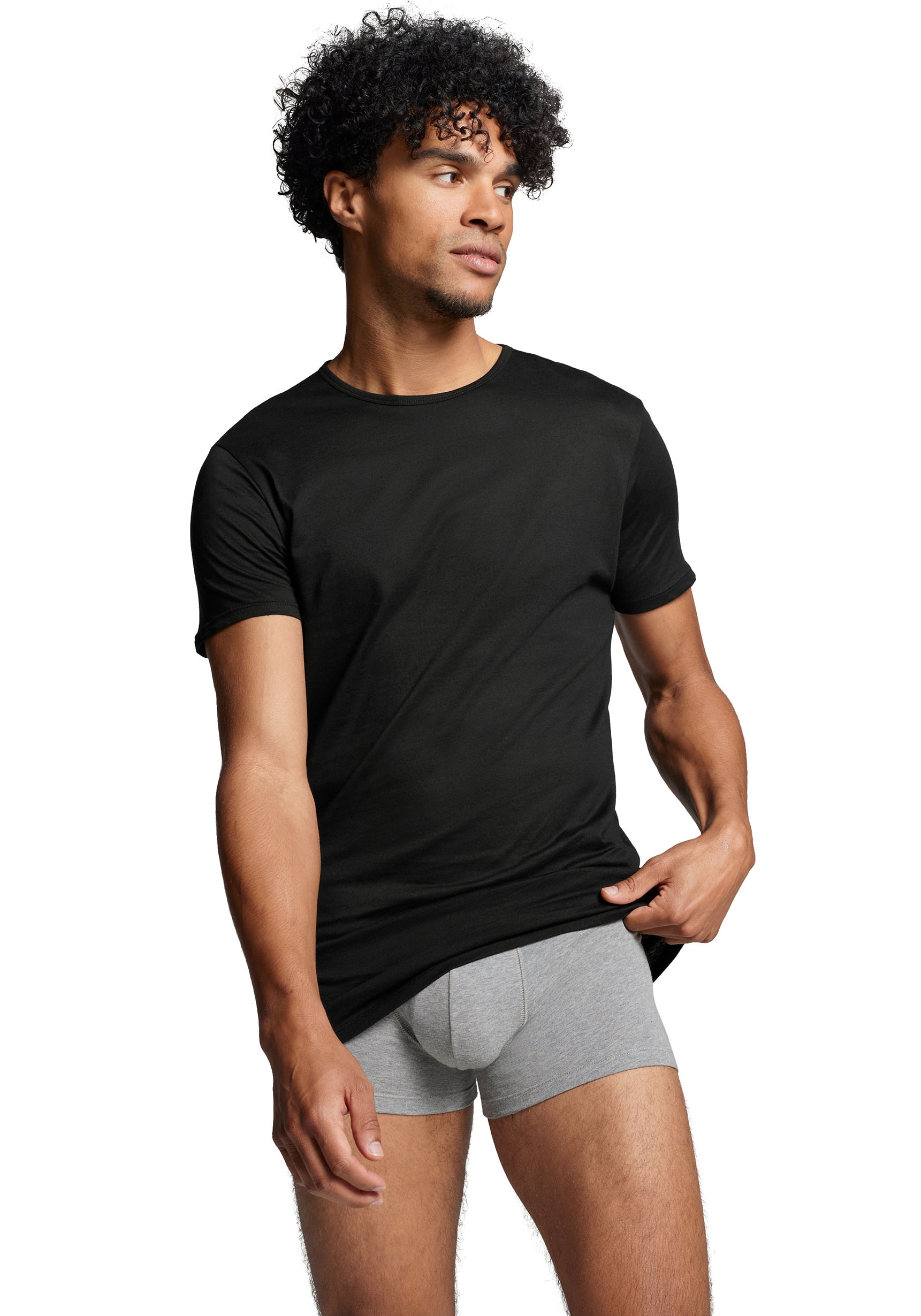 PUMA T-Shirt, (2er-Pack), mit Markenlabel