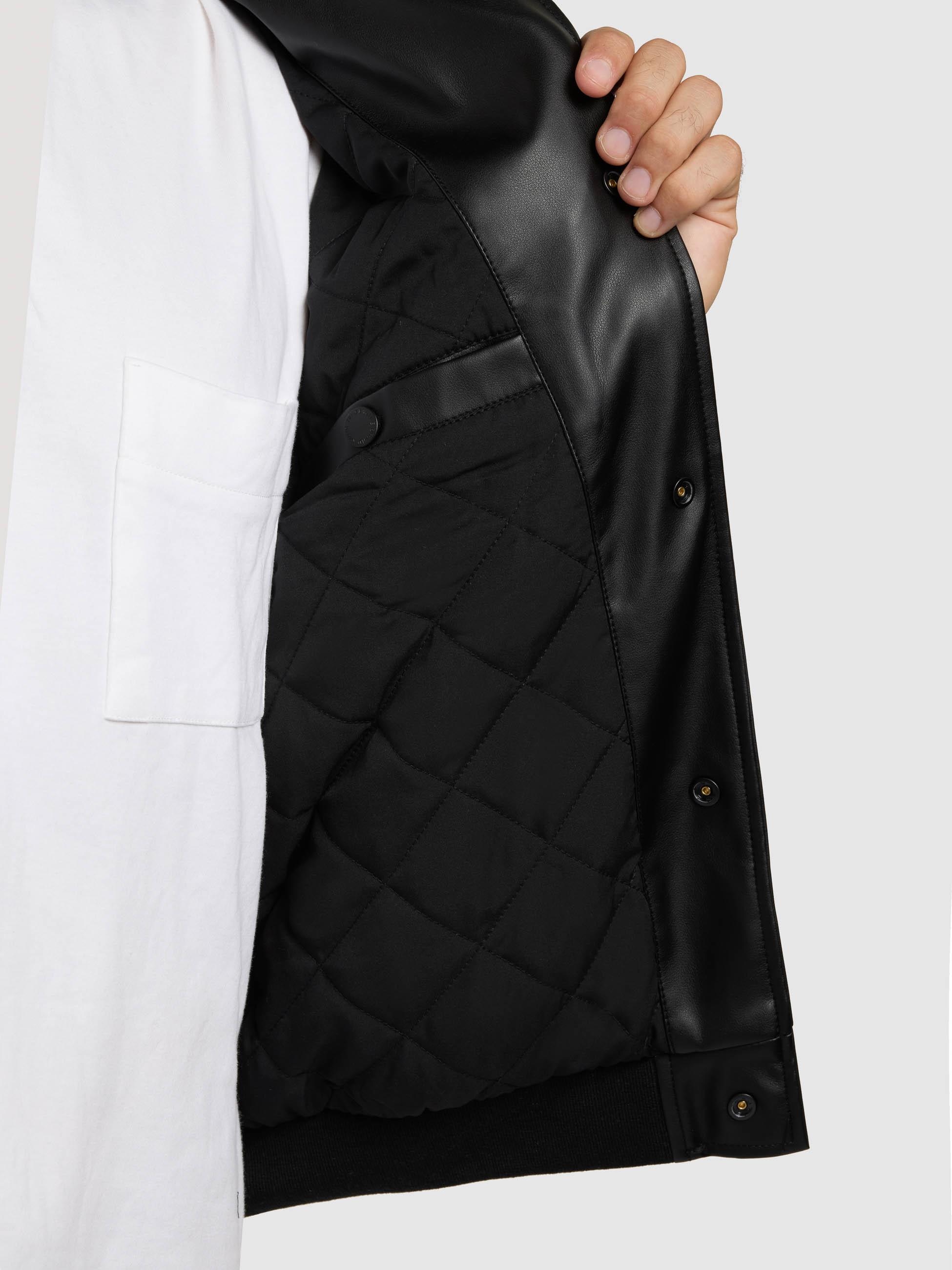 khujo Bomberjacke »Bomberjacke Cale« ohne Kapuze Lässige Herren Kunstlederjacke