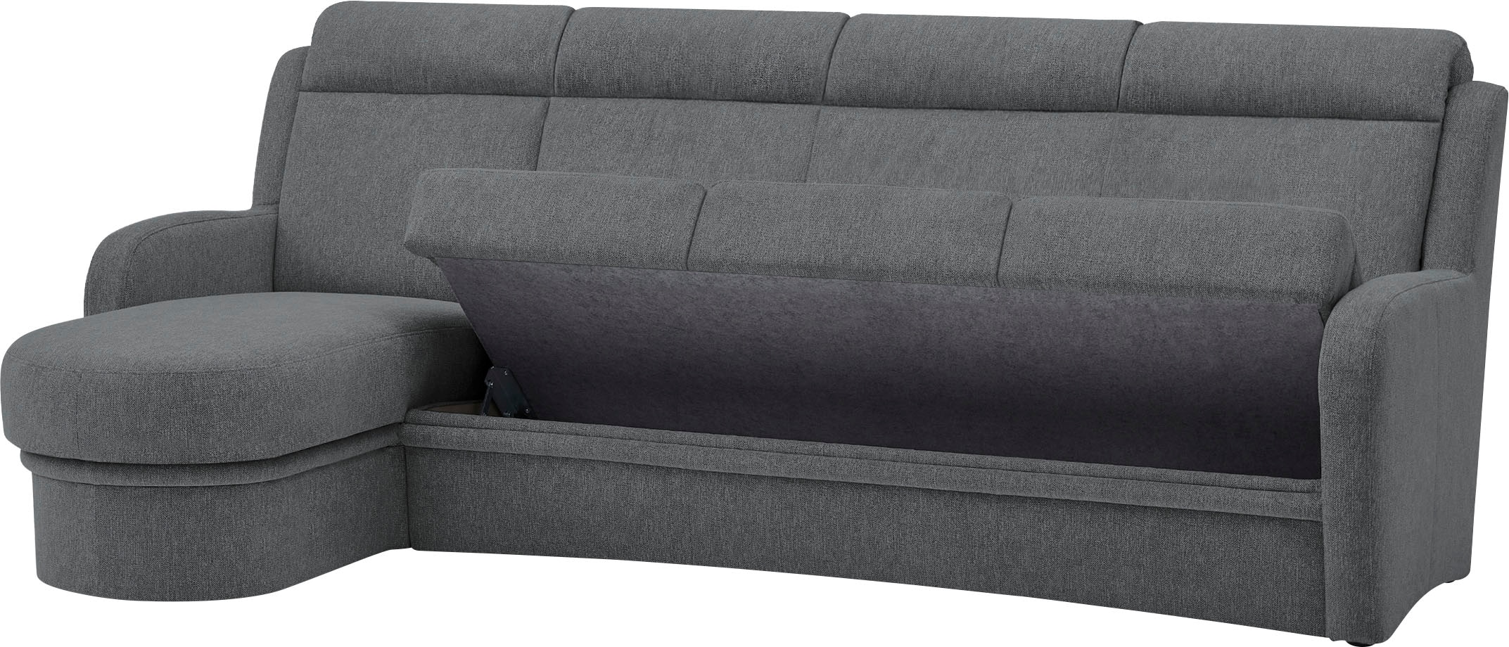 VILLA BECK Ecksofa »Varese L-Form«, (2 St.), Kopfteilverstellung, wahlweise mit Sitzvorzug, in Sitzhöhe 46 cm