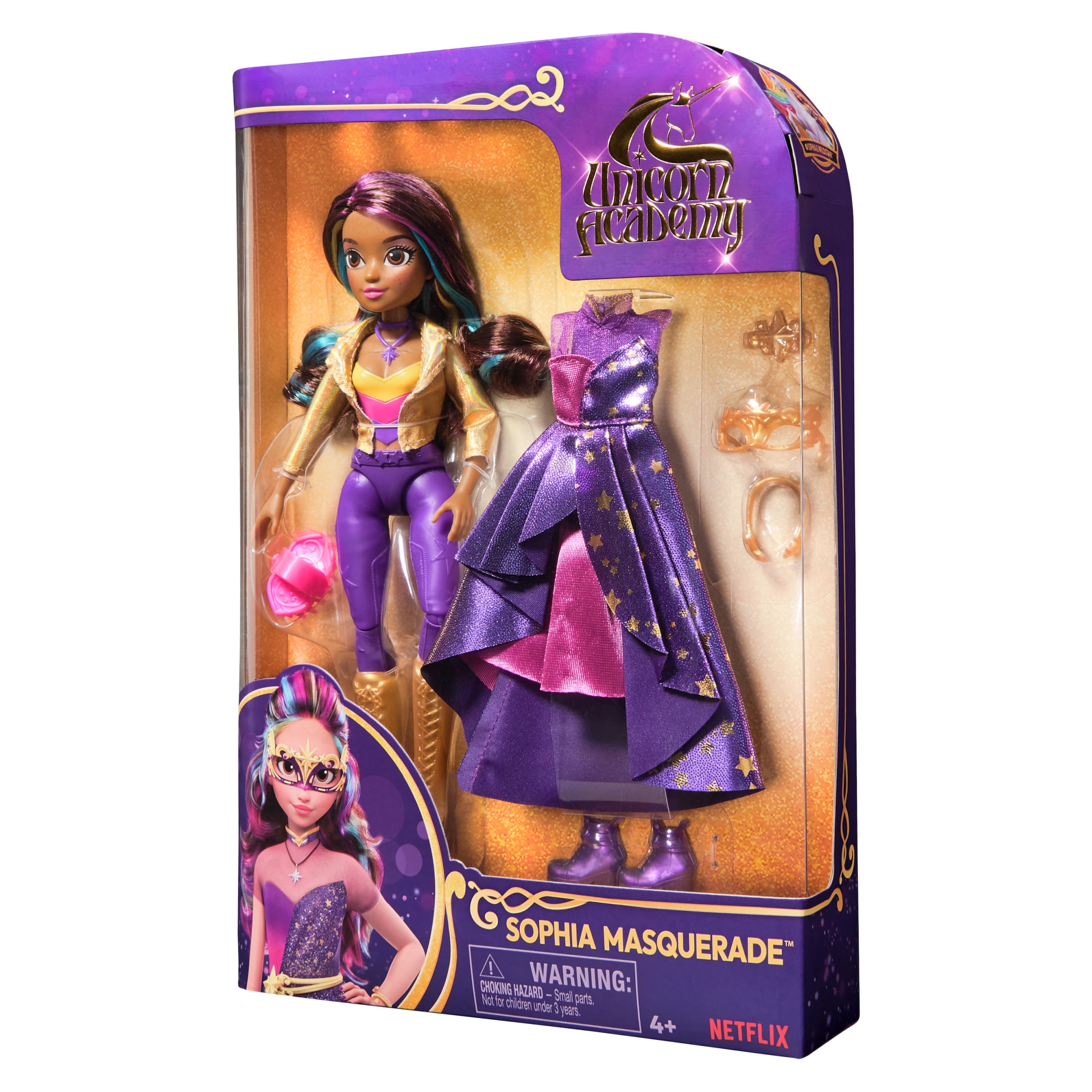 Spin Master Anziehpuppe »Unicorn Academy Deluxe Maskenball - Sophia«