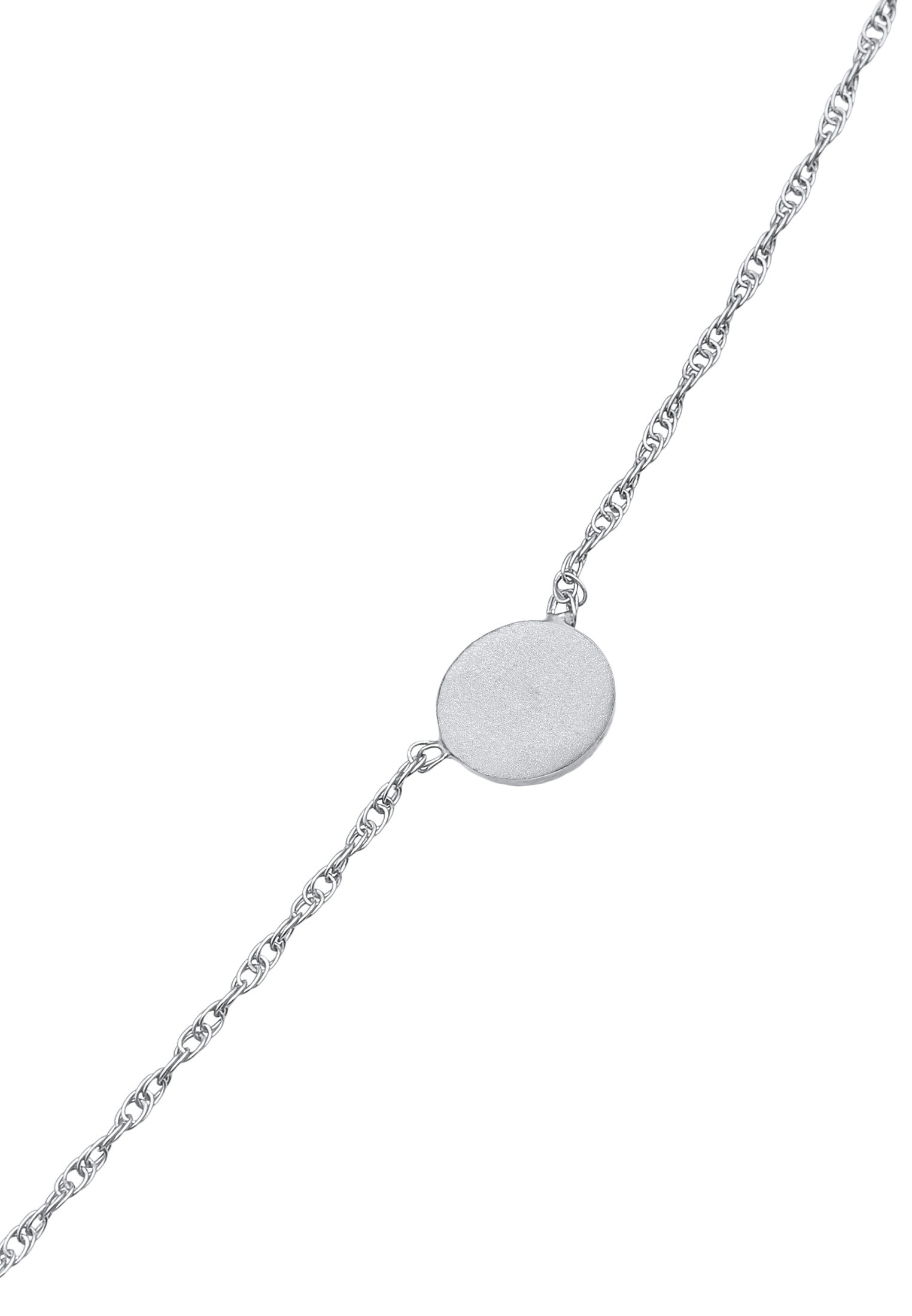 Elli Fußkette »Fußschmuck Sonne Coin Kordelkette 925 Silber«