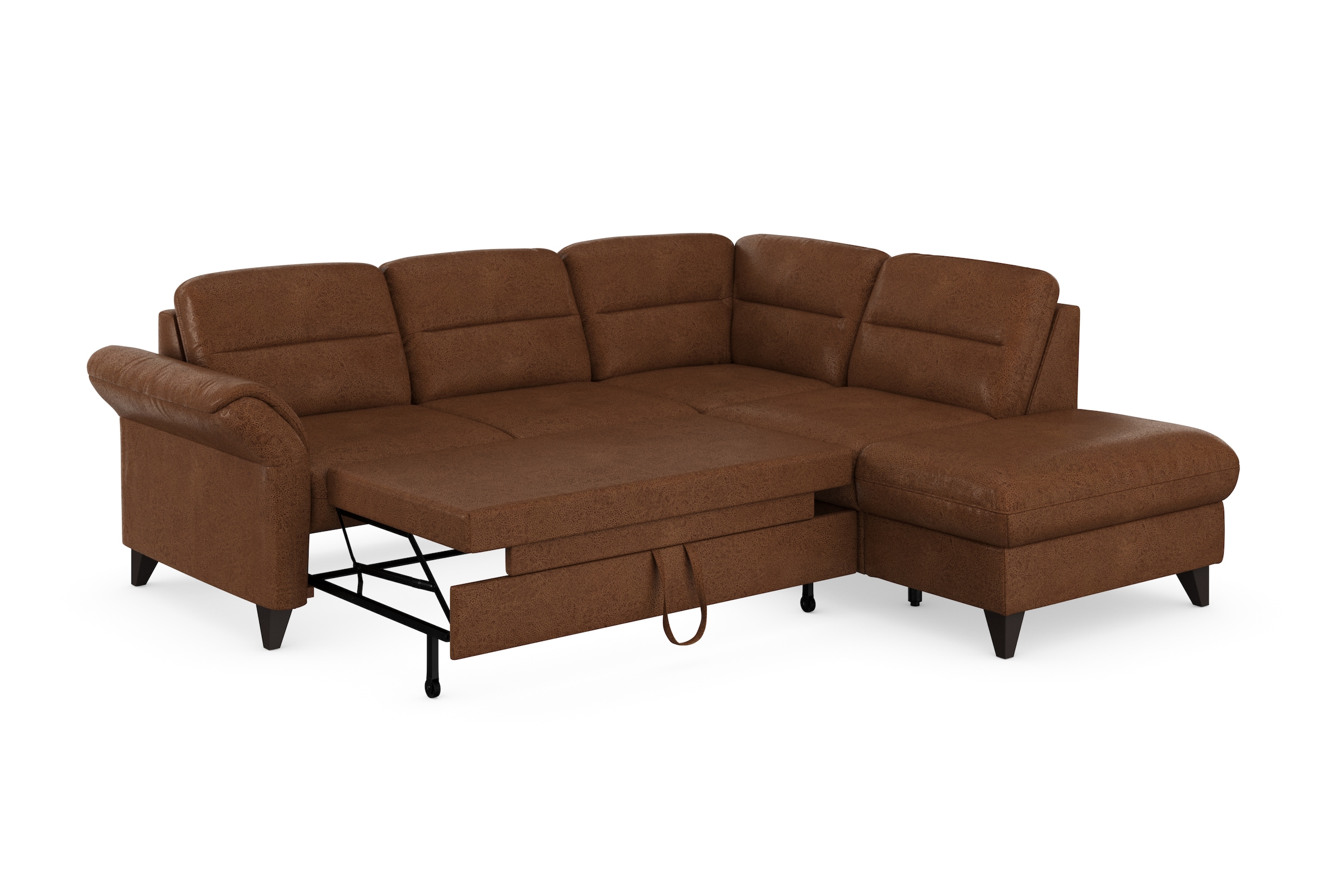 sit&more Ecksofa »Mellum L-Form«, Federkern, wahlweise mit Bettfunktion, Stauraum und Armteilfunktion