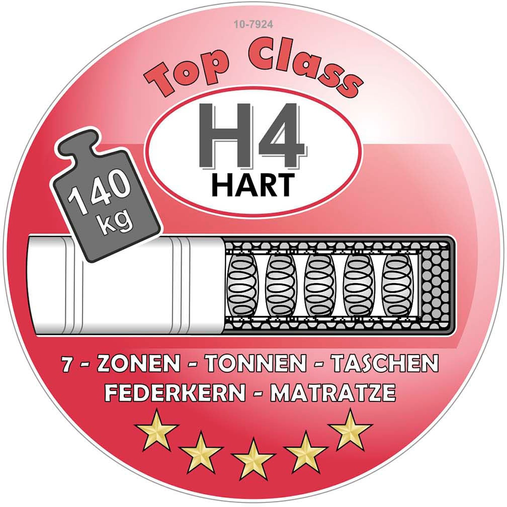 Jockenhöfer Gruppe Boxspringbett »Paloma, Kopf- und Fussteil elektromotorisch verstellbar«, KS-Topper, inkl. 7-Zonen-TTFK-Matratze H4