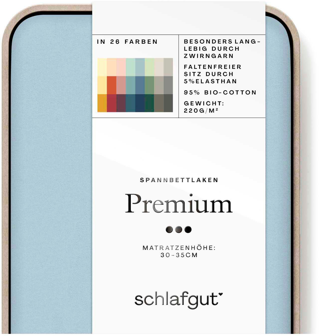 Schlafgut Spannbettlaken »Premium«, Zero Waste Verpackung, PREMIUM Qualität