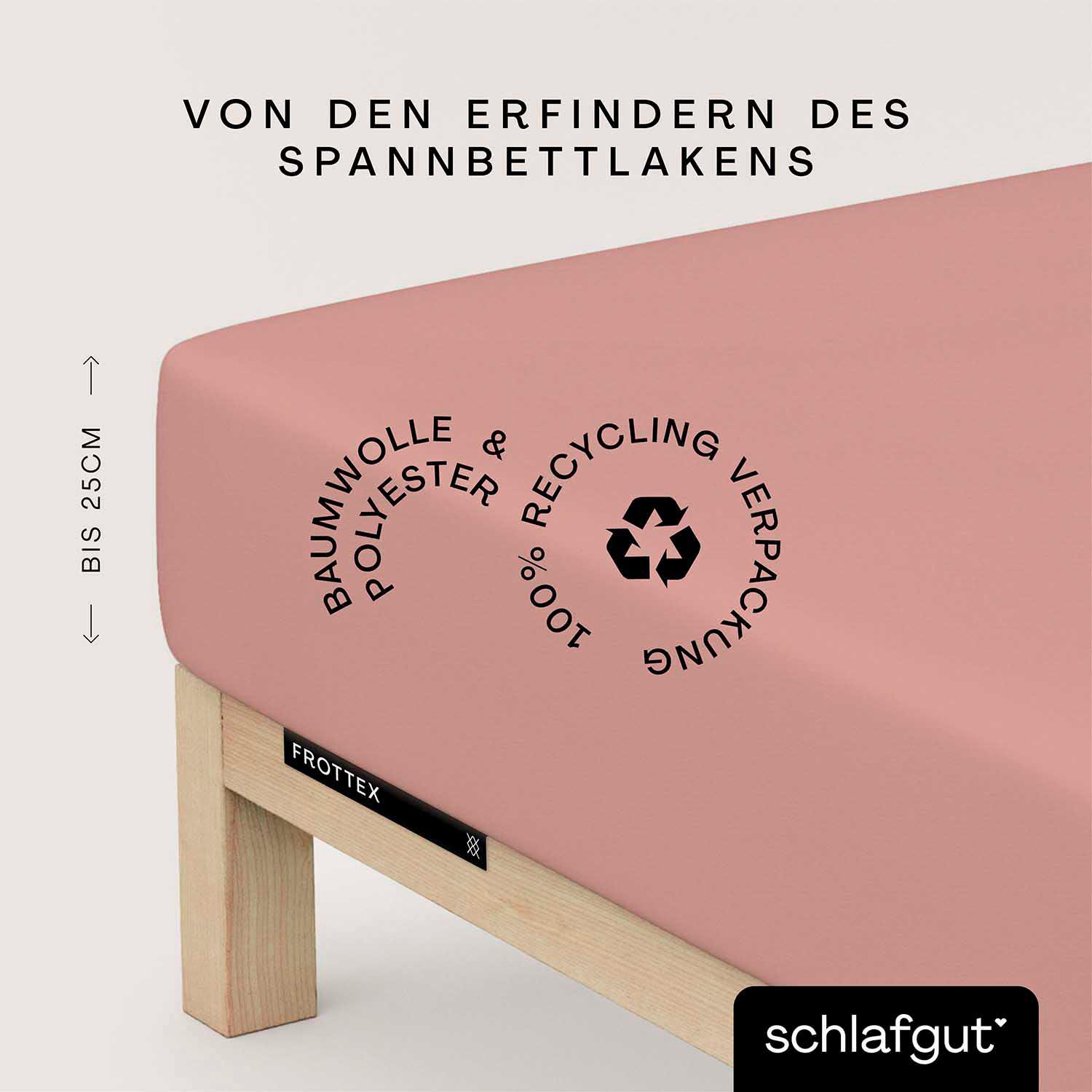 Schlafgut Bettlaken »Frottex Spannbettlaken«, MADE IN GREEN by OEKO-TEX®