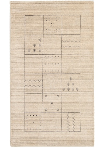 Wollteppich »Vintage Teppich handgeknüpft beige«, rechteckig