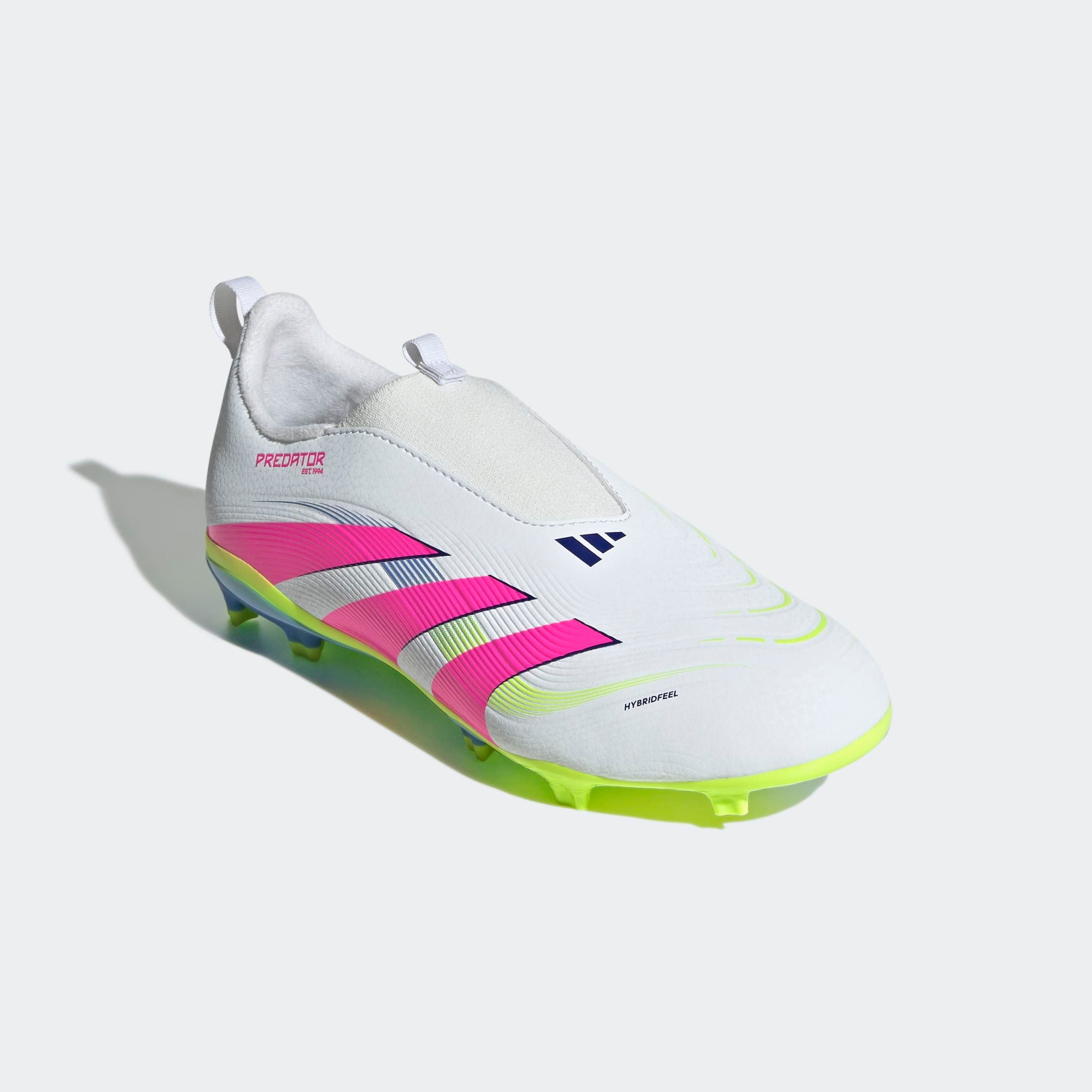 Adidas Performance Fußballschuh »PREDATOR LEAGUE LACELESS KIDS FG« für Rasenplätze in weiß, Größe 34