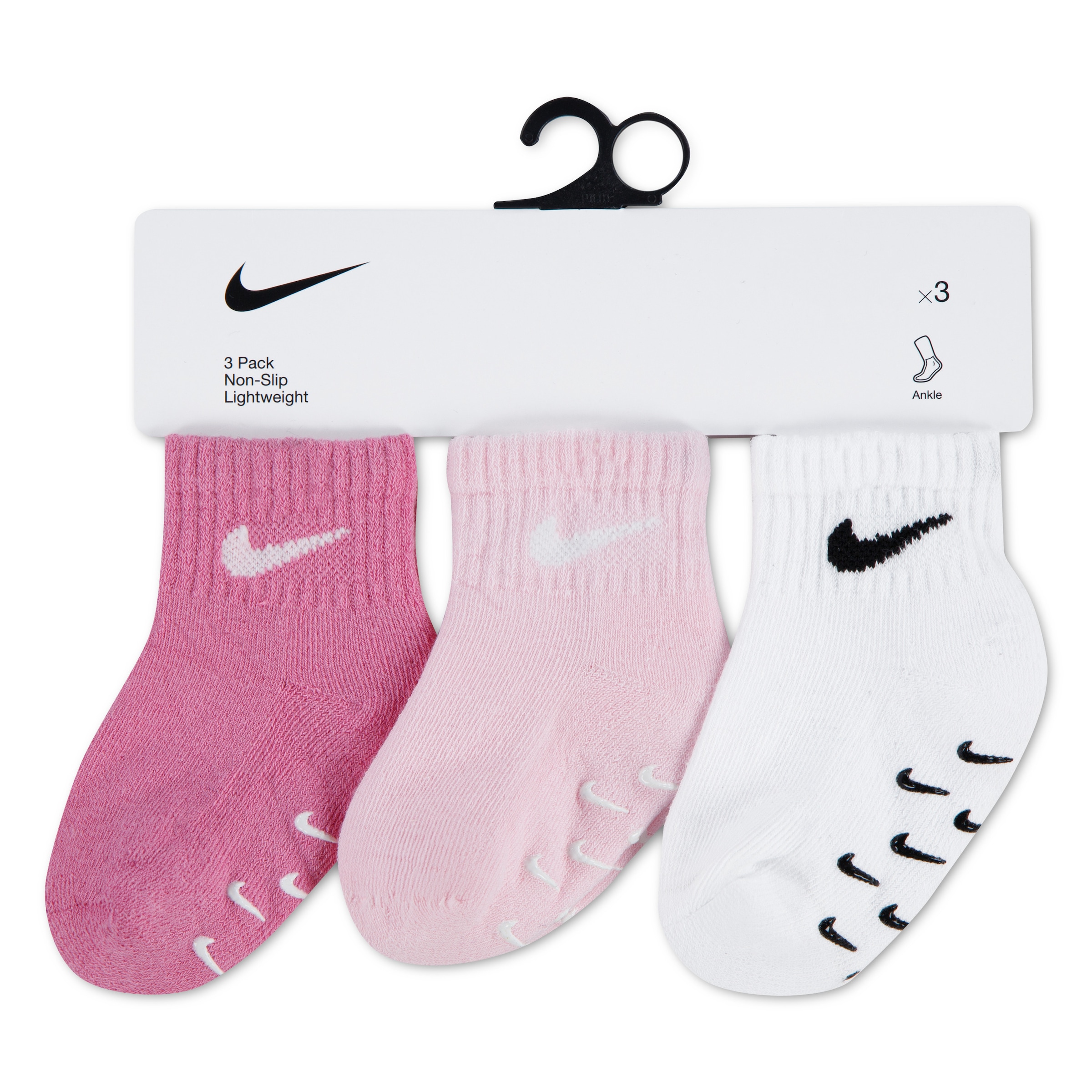 Nike Sportswear Socken »NHN 3PK INF/TODD GRIPPER QTR S« 3 Paar tlg. für Babys, dreierpack, mit Elasthan-Anteil