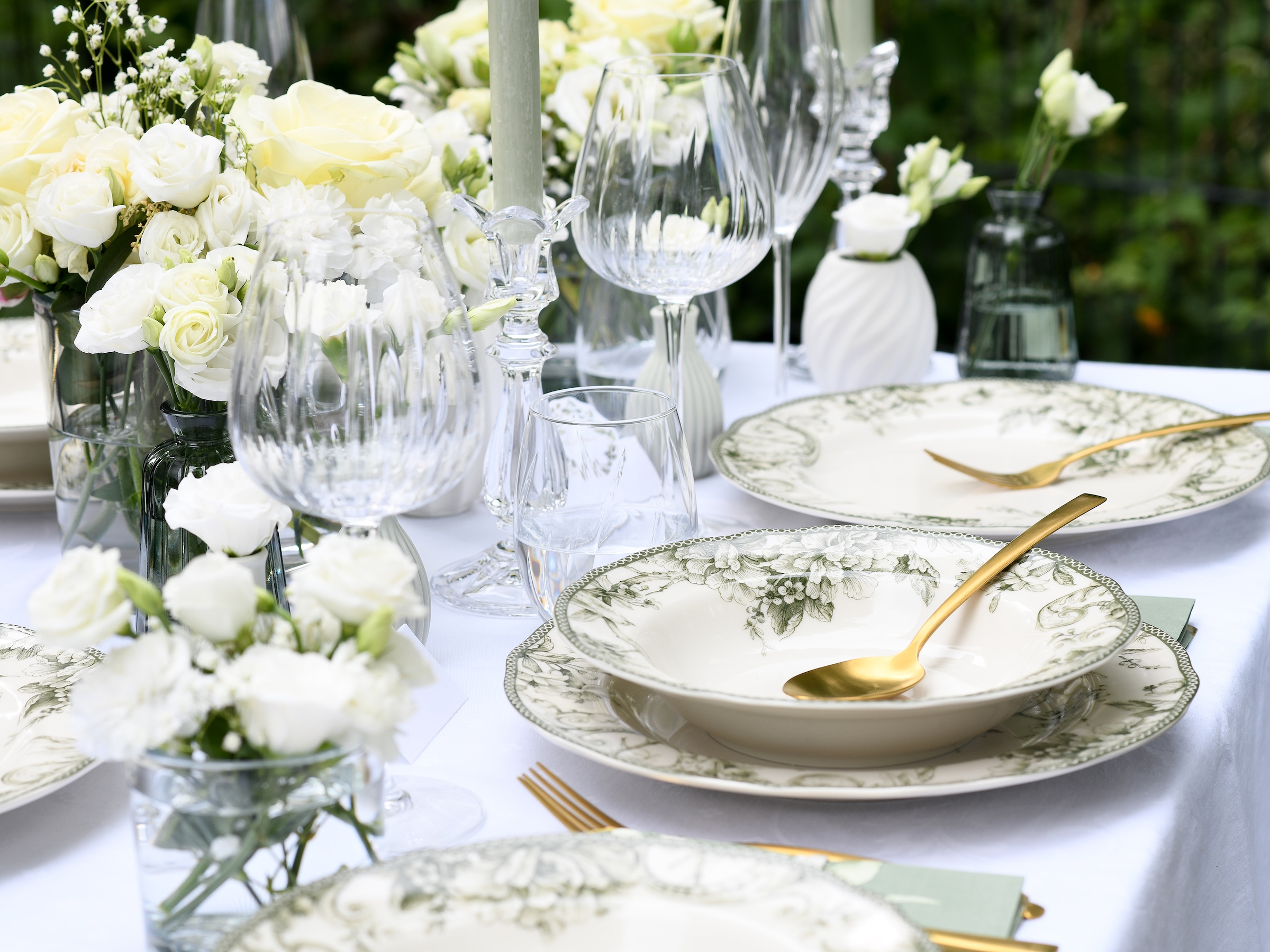 CreaTable Kombiservice »Adelaide, Service 20-tlg.« Nostalgischer Vintage Dekor, Elegante Form