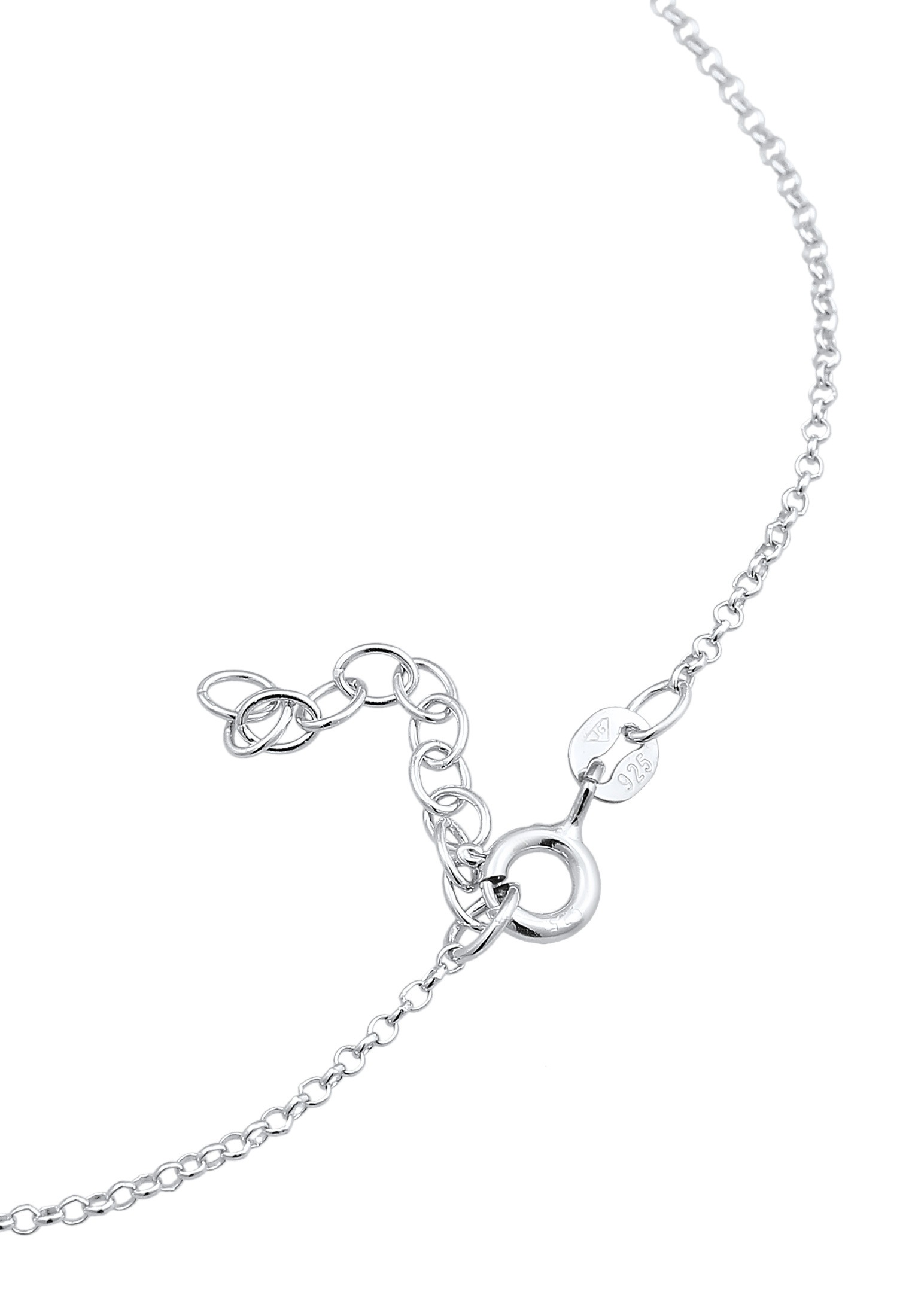 Elli Fußkette »Fußschmuck Kleeblatt Glück Symbol Talisman 925 Silber«