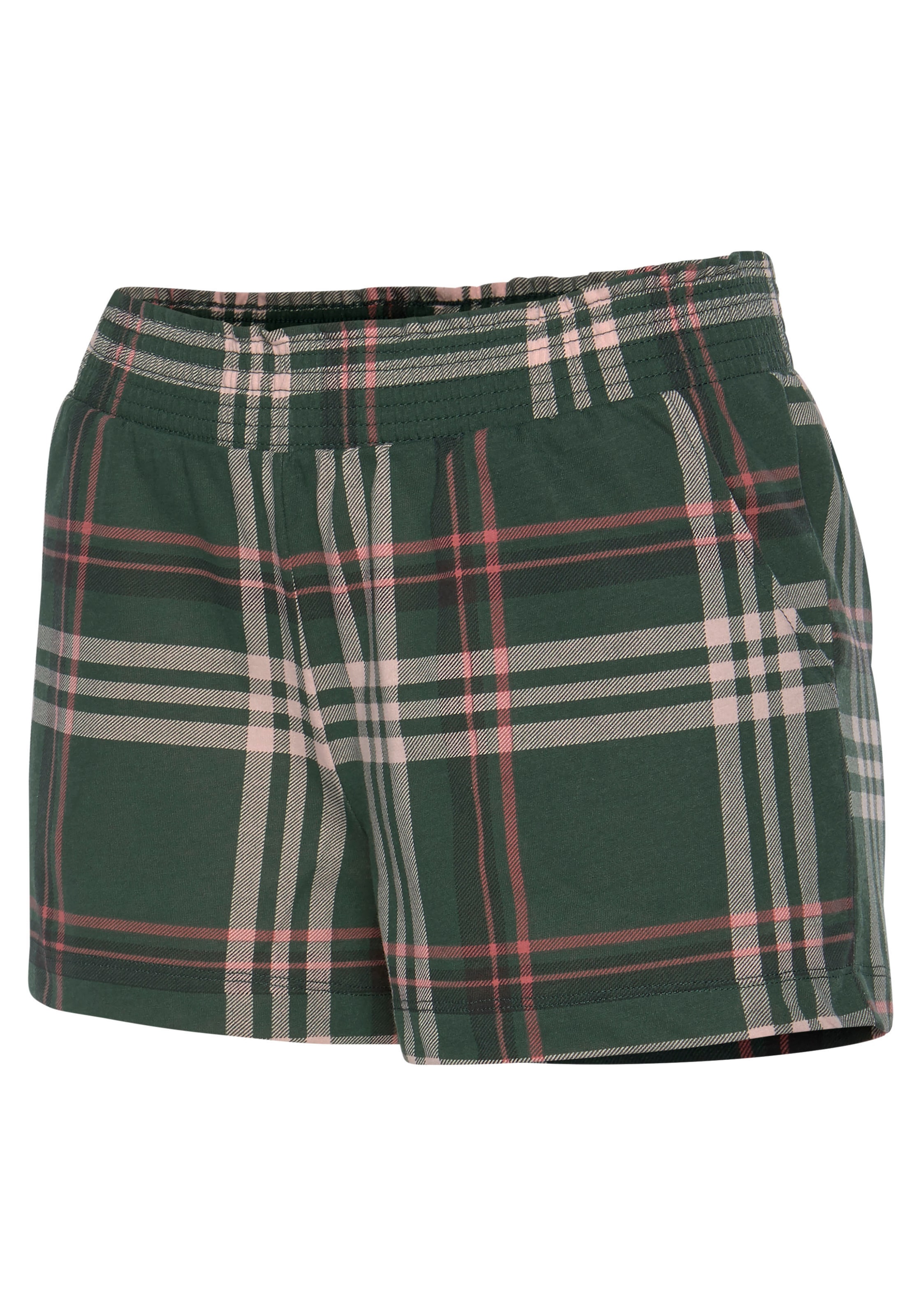Vivance Dreams Shorty, (2 tlg.), Elastischer Bund in Smok-Optik