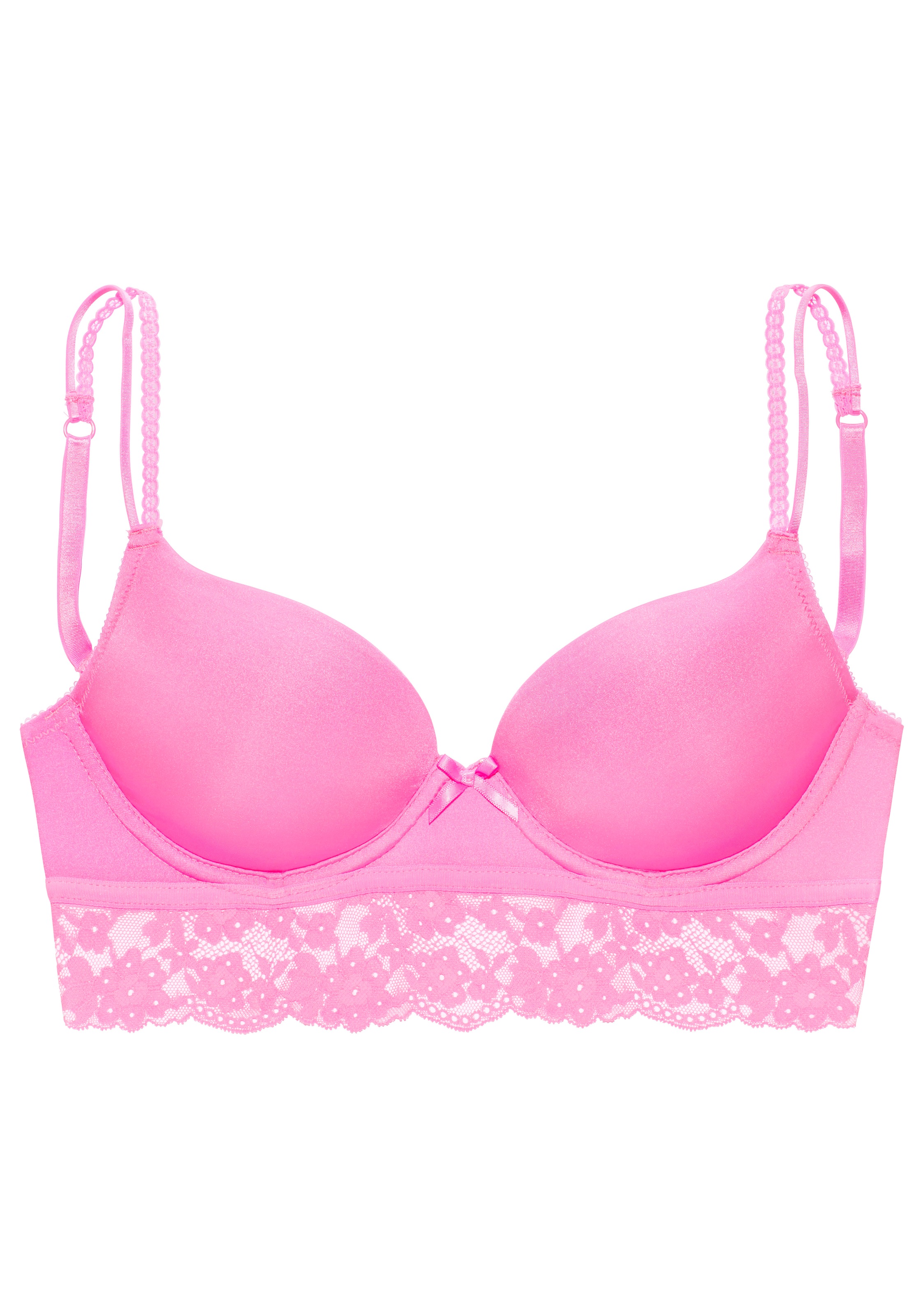 Vivance Push-up-BH, mit Bügel und Spitze entlang der Unterbrust, sexy Dessous