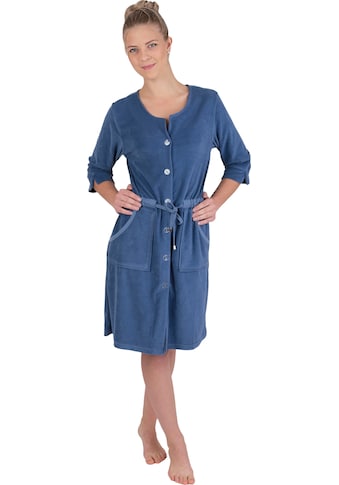 Wewo fashion Damenbademantel »045«, (1 St.), Badekleid, mit Knöpfen, 3/4 Arm, kurz kaufen