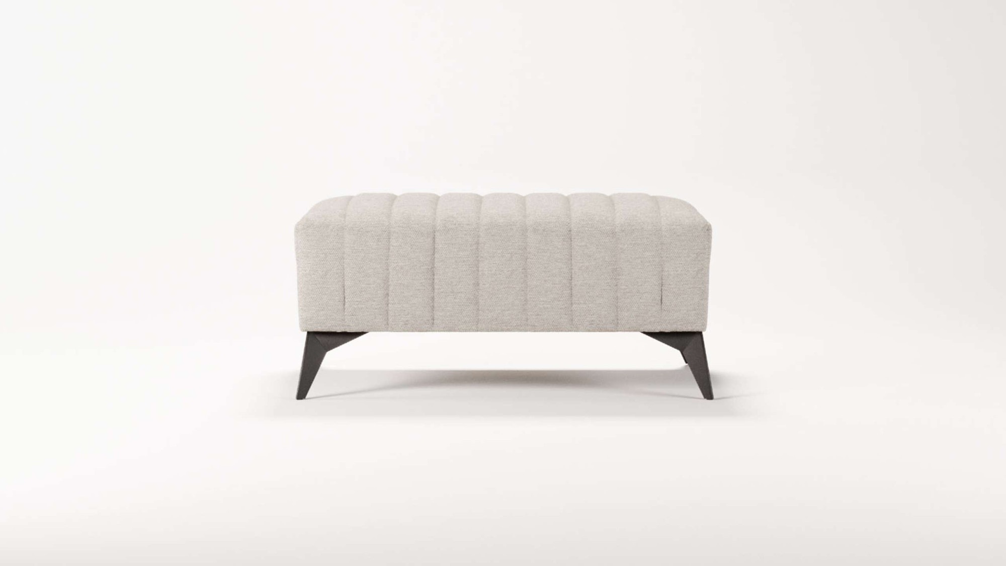 Places of Style Polsterhocker »MATTHEW Sitzhocker, Maße B/T/H: B/T/H: 90/60/43 cm«, Steppung
