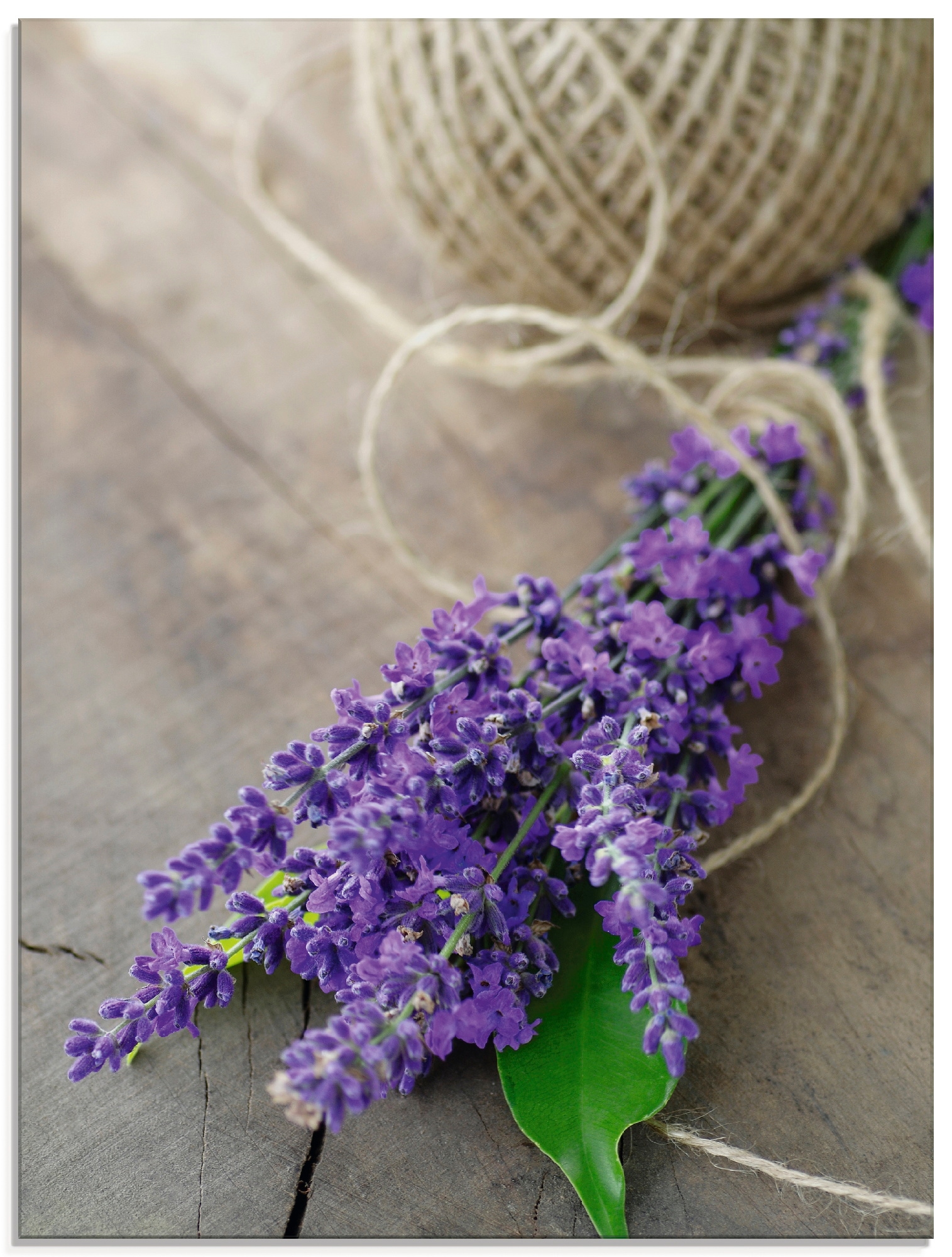 Artland Glasbild »Lavendel Strauß«, Blumen, (1 St.), in verschiedenen Größen