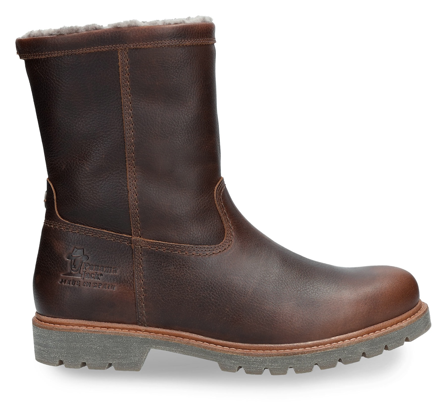 Panama Jack Winterboots, Blockabsatz, Winterstiefelette, Kurzstiefel mit edler Logoprägung
