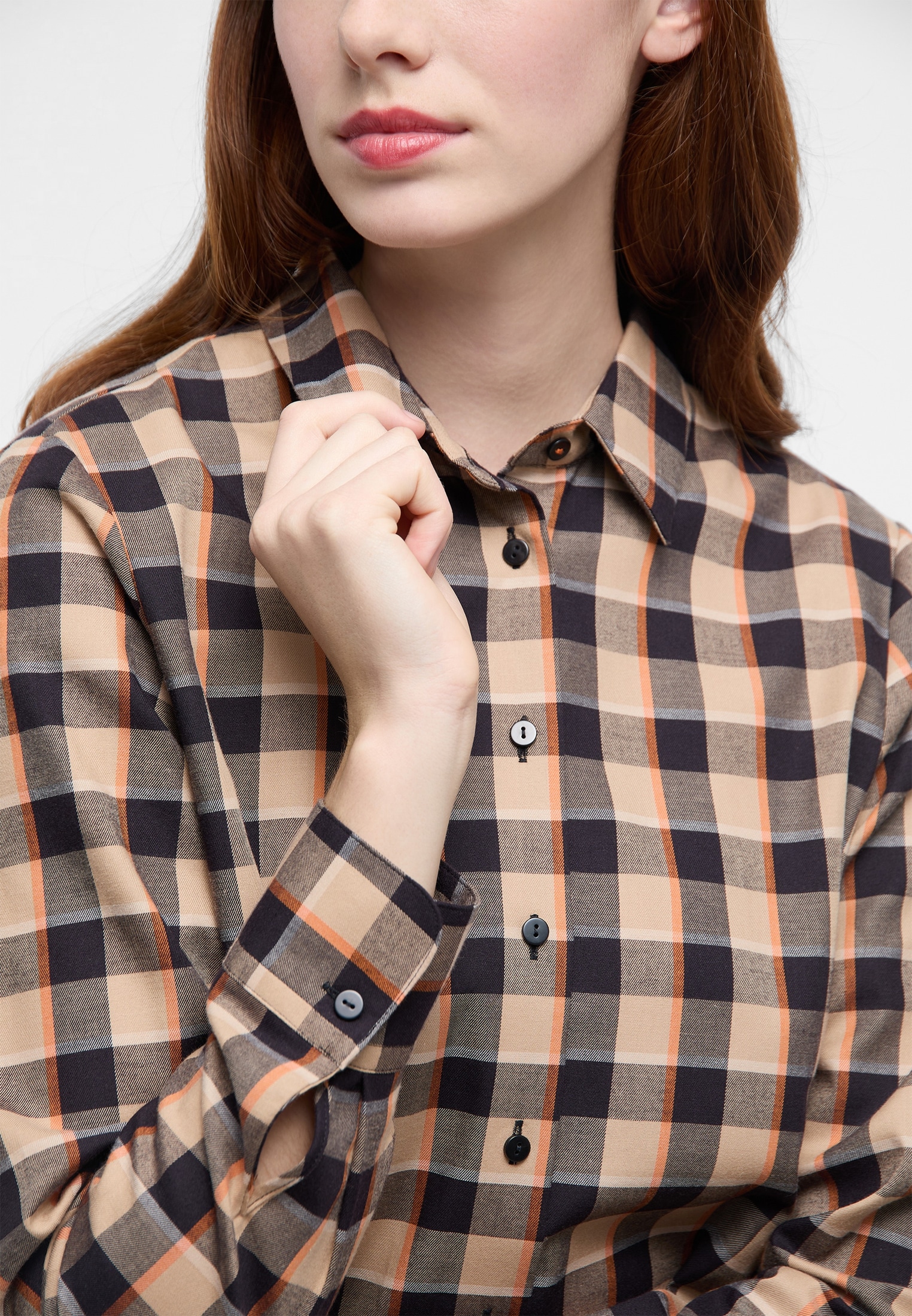 Eterna Hemdbluse »LOOSE FIT« EASY IRON (bügelleicht)