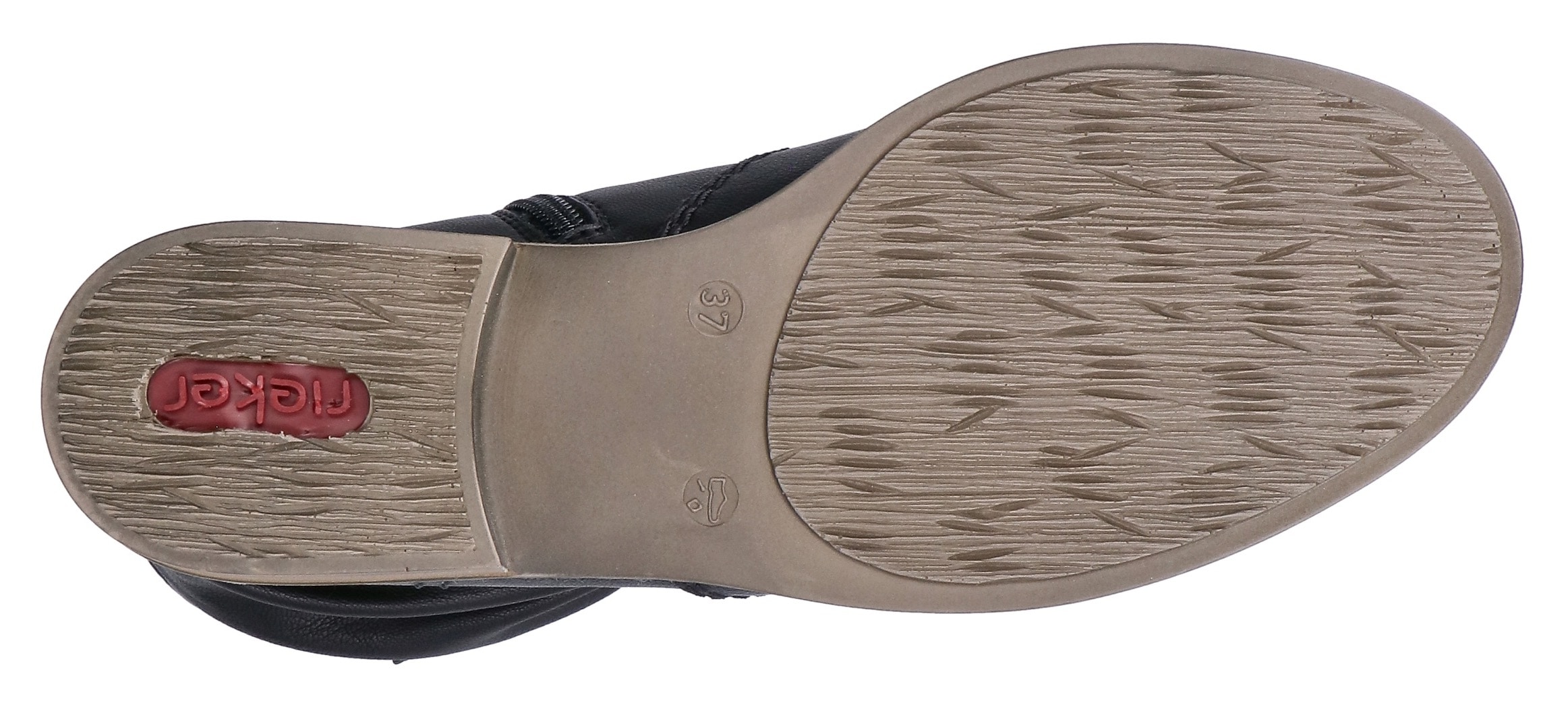 Rieker Winterboots, Winterstiefelette, Blockabsatz, Warmfutter, geraffter slouchy Schaft
