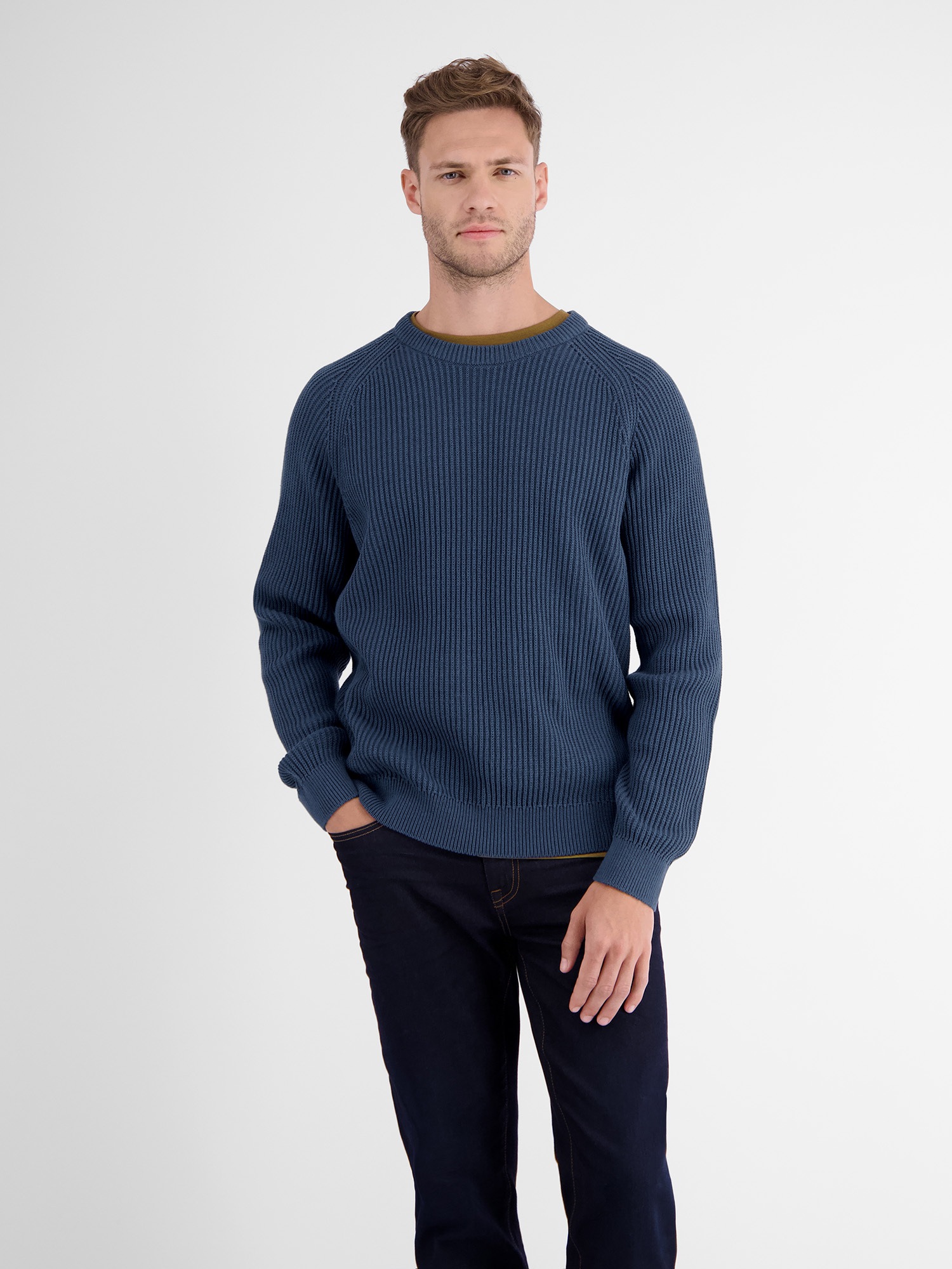 LERROS Strickpullover »LERROS Strickpullover, Fishermanstyle«