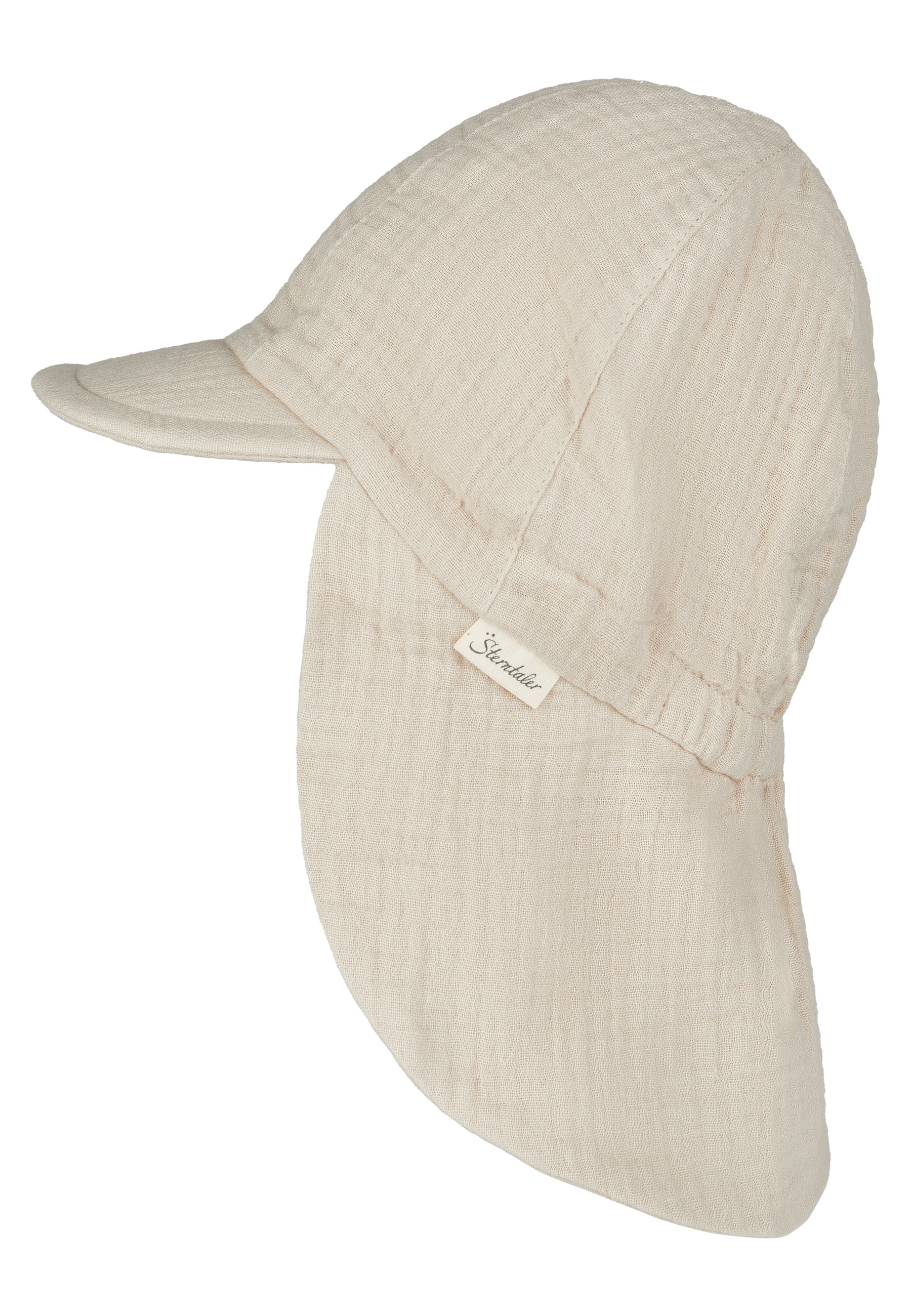 Sterntaler® Schirmmütze »Schirmmütze mit Nackenschutz Musselin«