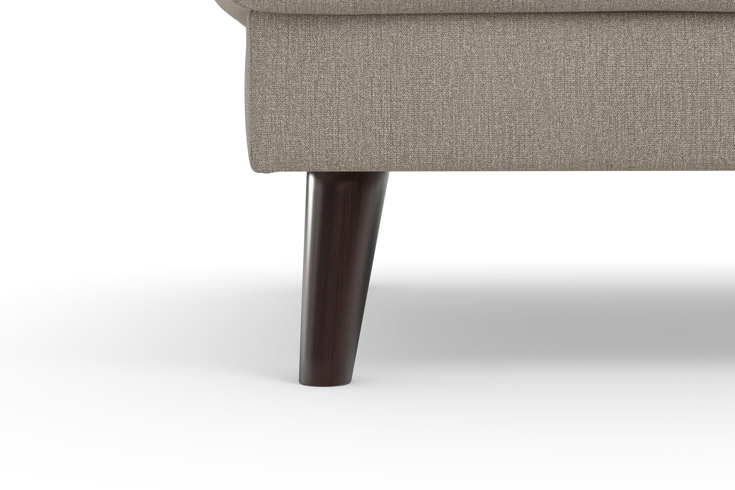 TRENDMANUFAKTUR Polsterhocker »Lumber Jack«, (1 St.), in moderner Optik, mit extra hohen Füßen