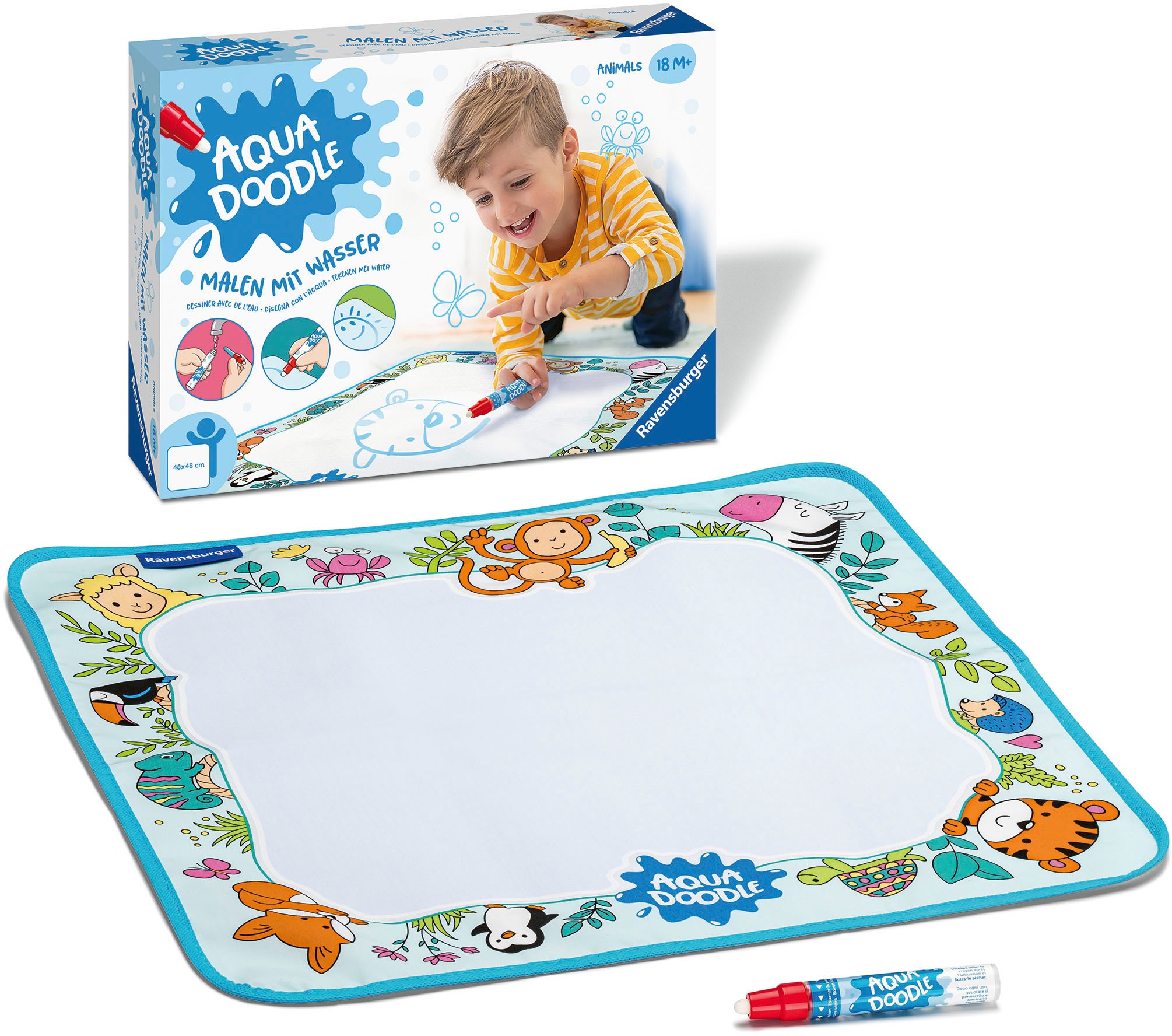 Ravensburger Kreativset »ministeps®, Aqua Doodle®, Animals«, Made in Germany