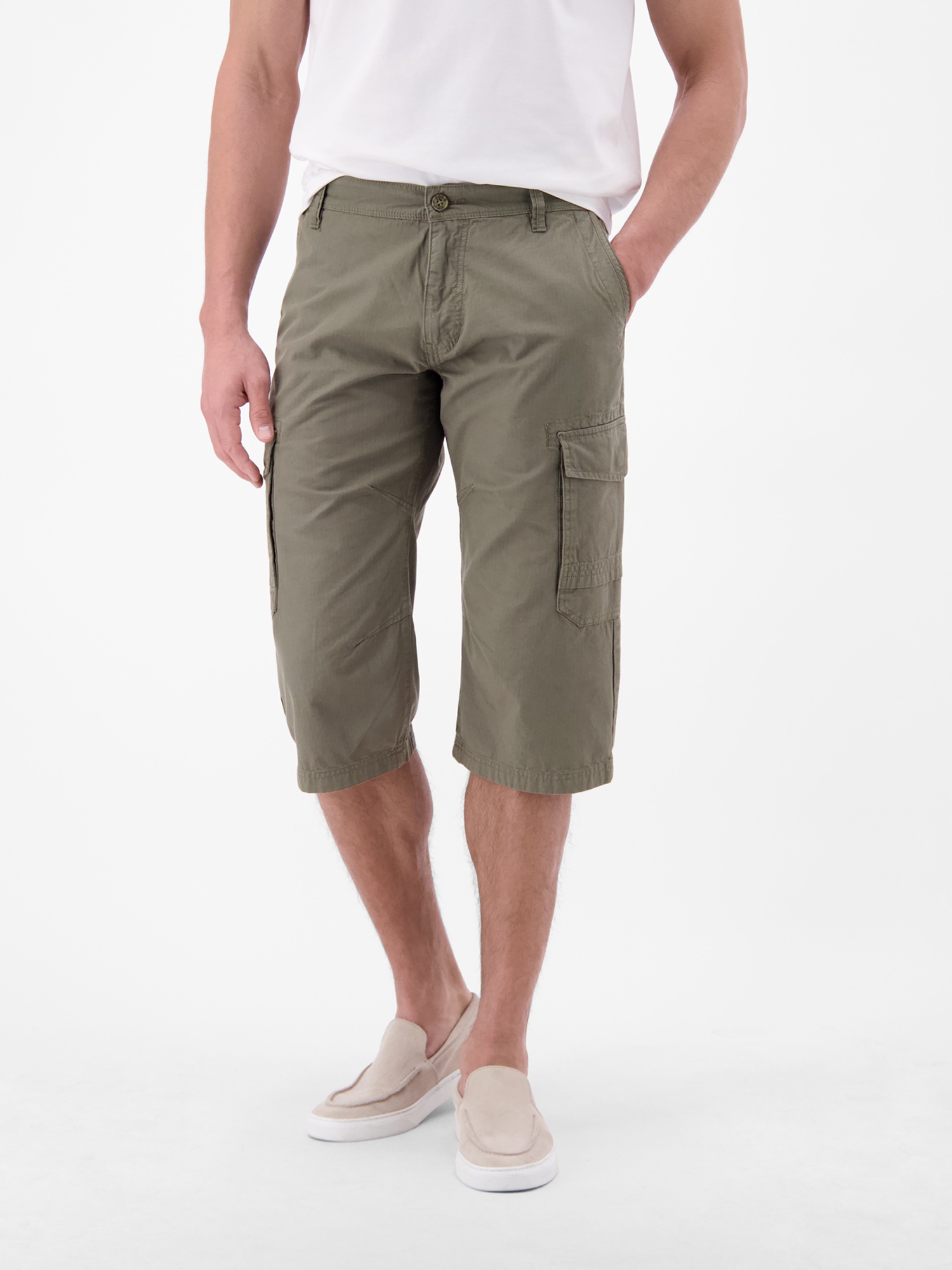 LERROS Cargoshorts »Bermuda mit Cargotaschen, lang geschnitten«