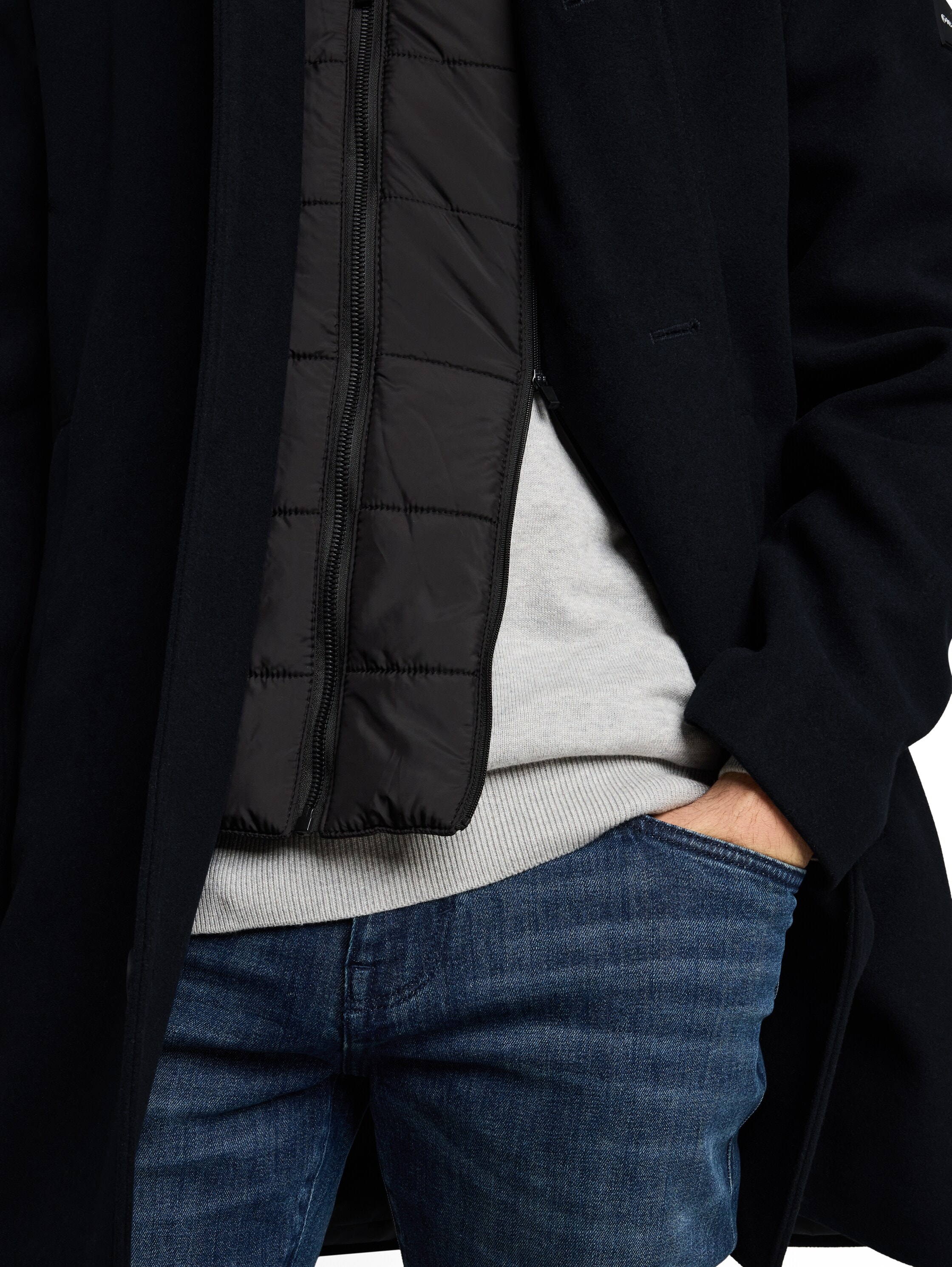 TOM TAILOR Wollmantel mit abnehmbarer Innenjacke