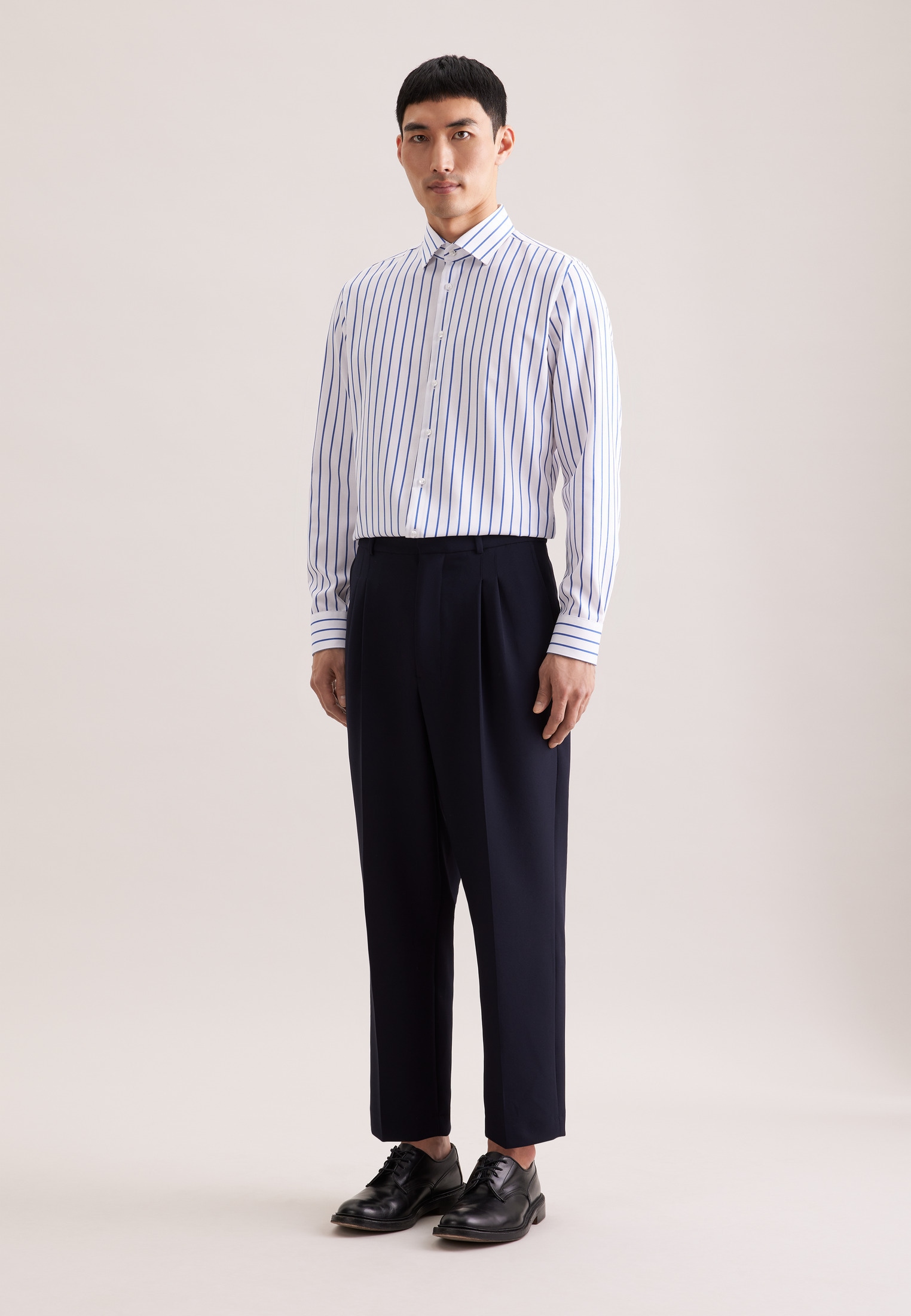 seidensticker Businesshemd »Schwarze Rose« Slim 1/1 Kentkragen Gestreift