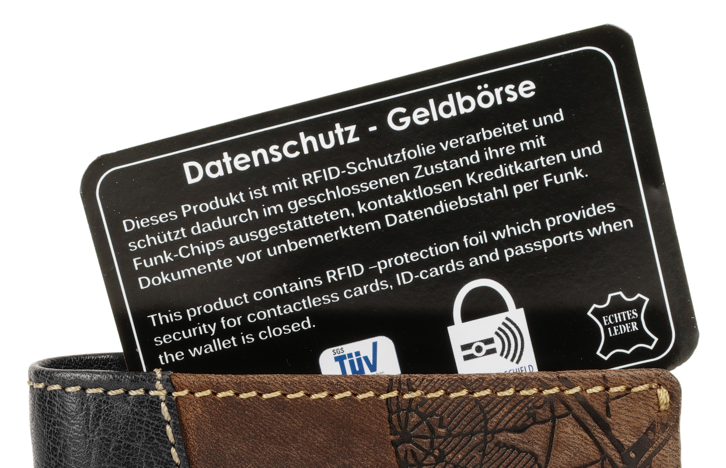 Chiemsee Geldbörse, echt Leder