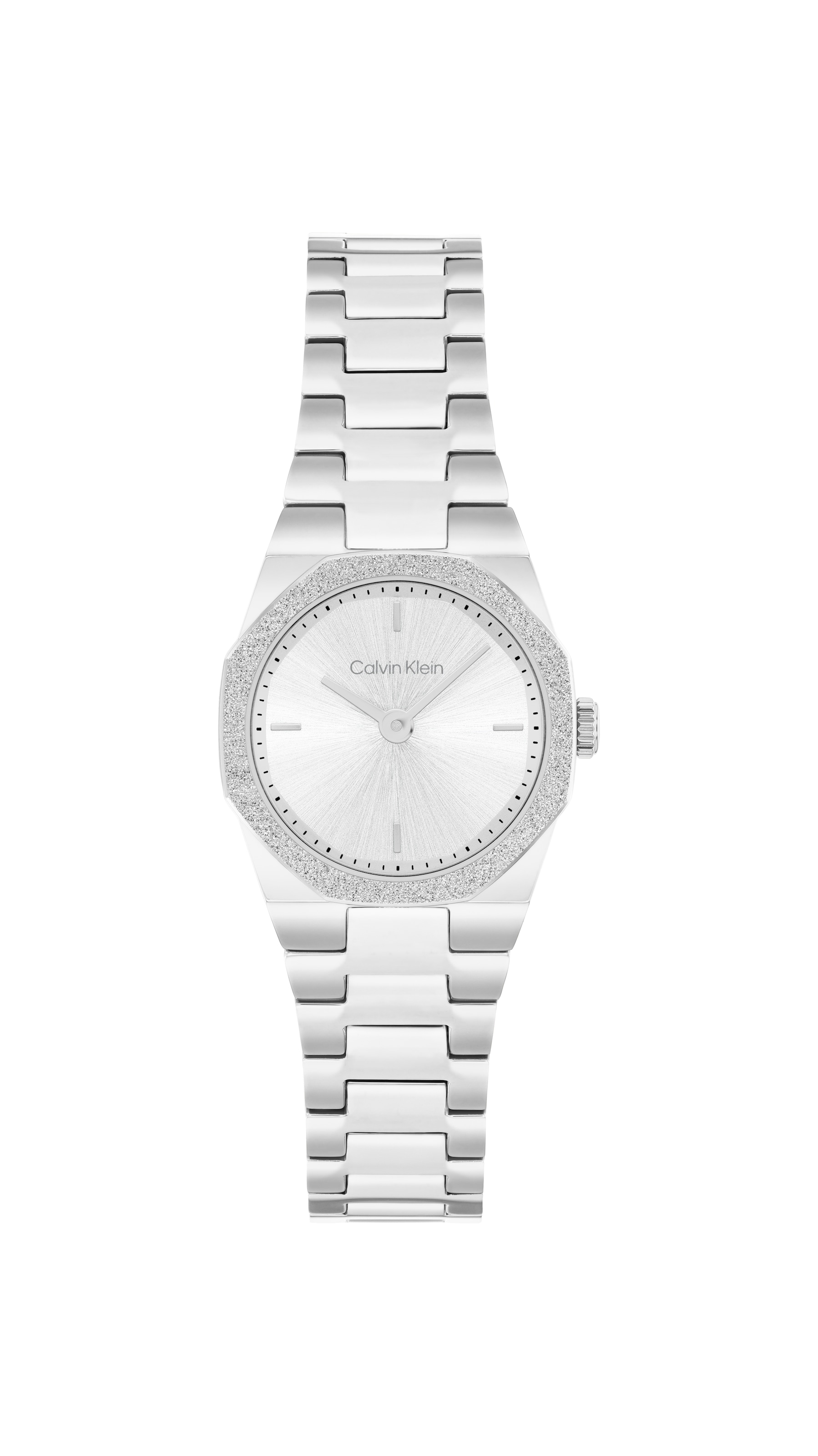 Calvin Klein Quarzuhr »Geometric Elegance« Armbanduhr, Damenuhr, Edelstahlarmband, analog