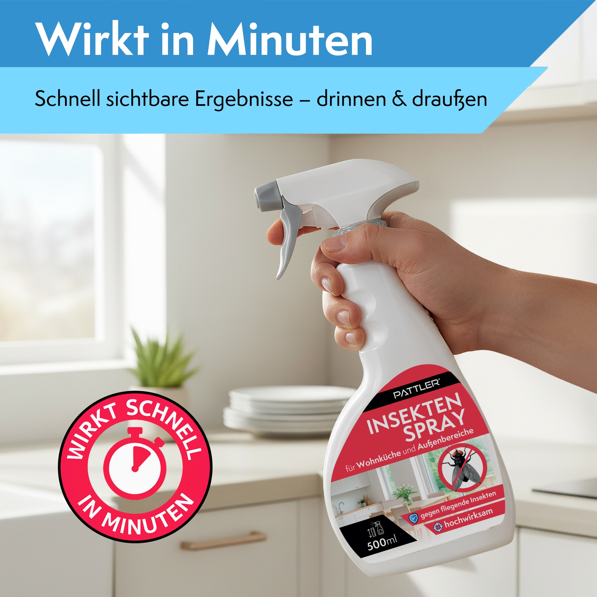 Pattler Insektenspray »Insekten- und Mückenspray« 500 ml