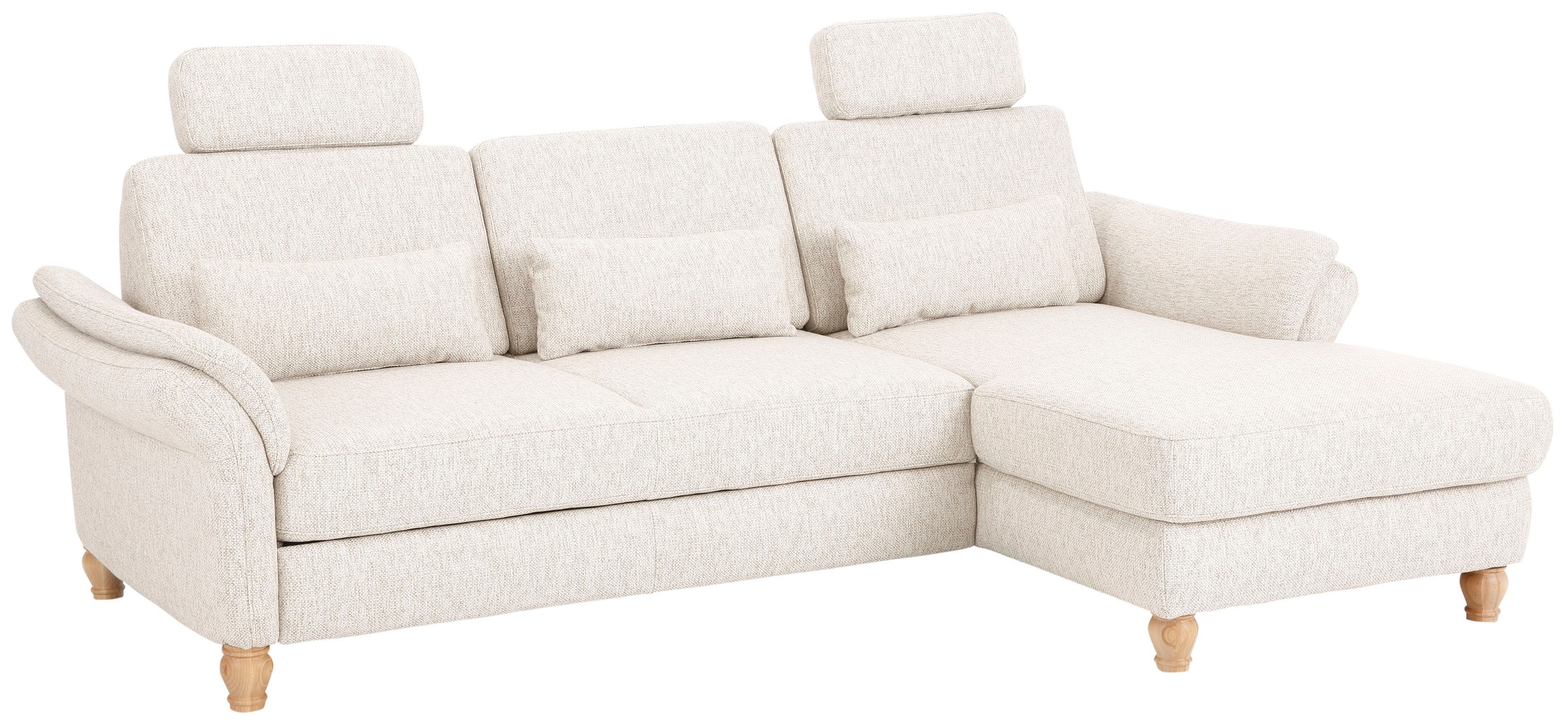 Home affaire Ecksofa »Palace L-Form«, incl. Sitztiefenverstellung, wahlweise mit Bettfunktion und Stauraum