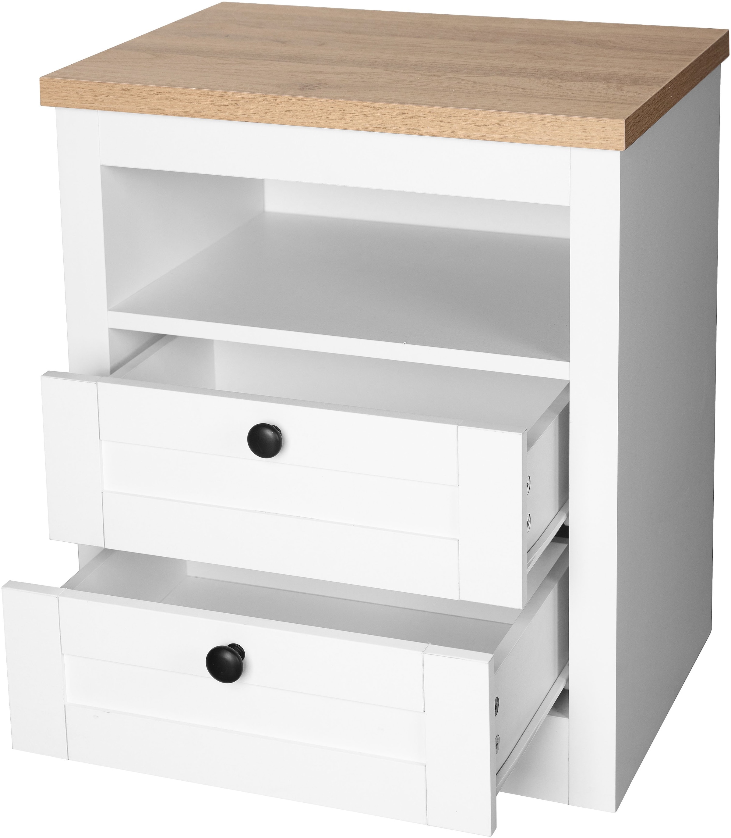 OTTO home Nachtkonsole »2er Set Büsum Nachtschrank Beistellschrank« Spar-Set, 2 Schränke im Lieferumfang, 