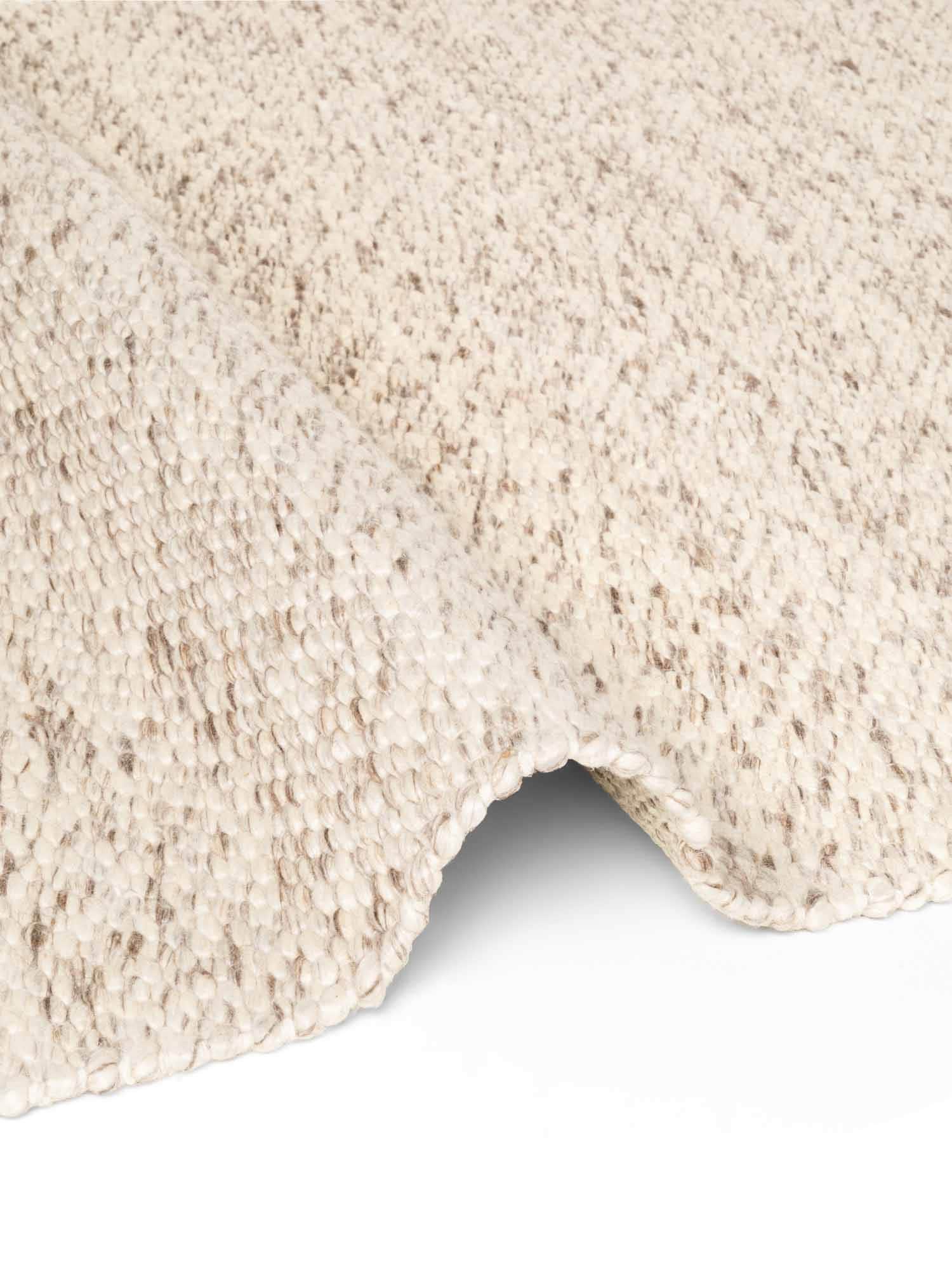 ELLE DECORATION Wollteppich »Beans« rechteckig 10 mm Höhe Handweb Teppich Wolle, Perlenstruktur, Wohnzimmer, Schlafzimmer, Flur