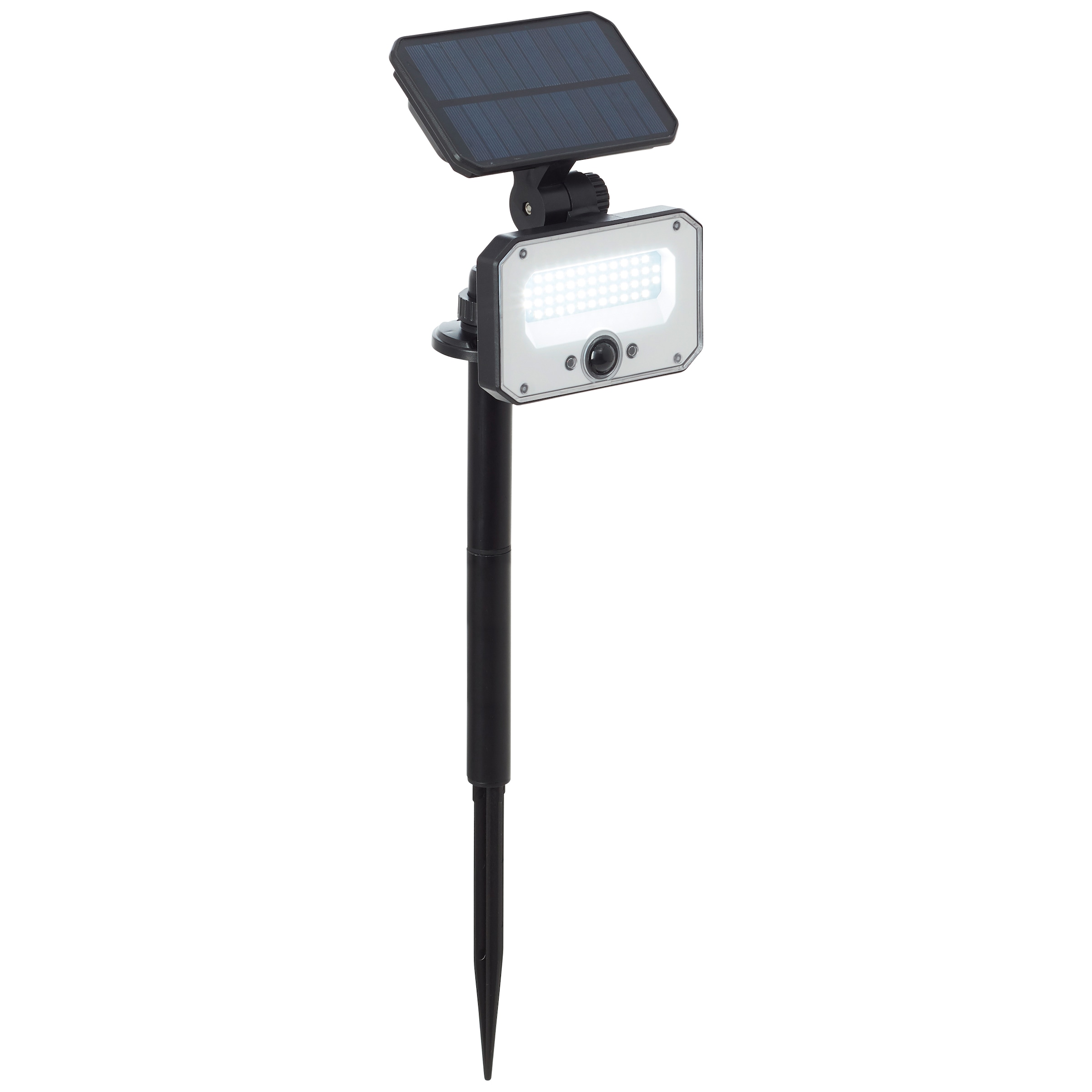 Brilliant LED Gartenstrahler »Joplin«, LED Außenspießleuchte, Solar, 54 cm, 1100 lm, 4100 K, schwarz