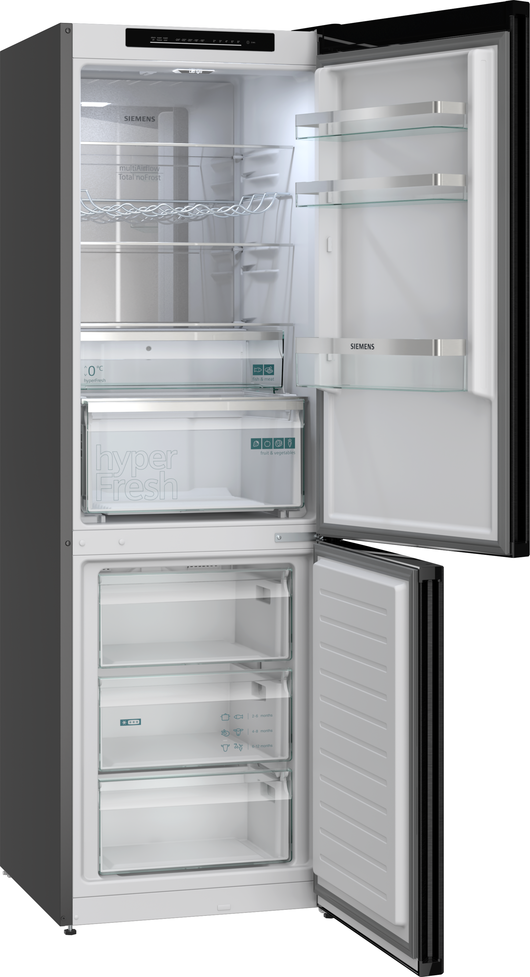 SIEMENS Kühl-/Gefrierkombination iQ300 »KG36NVXBG« 186 cm hoch 60 cm breit hyperFresh System für frisches Obst und Gemüse sowie Total noFrost