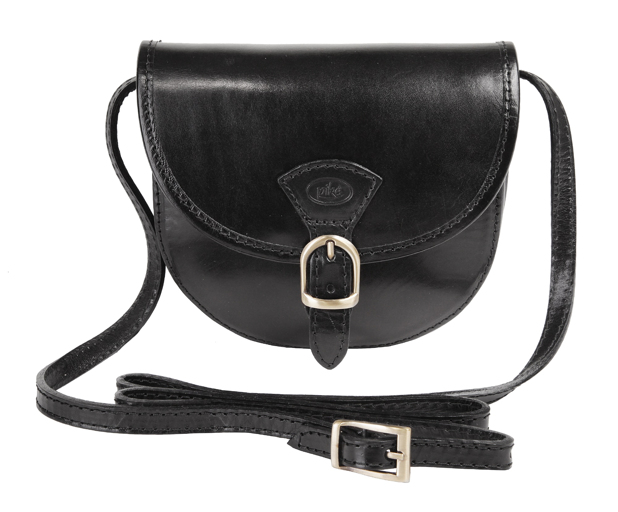 Piké Umhängetasche echt Leder, Made in Italy