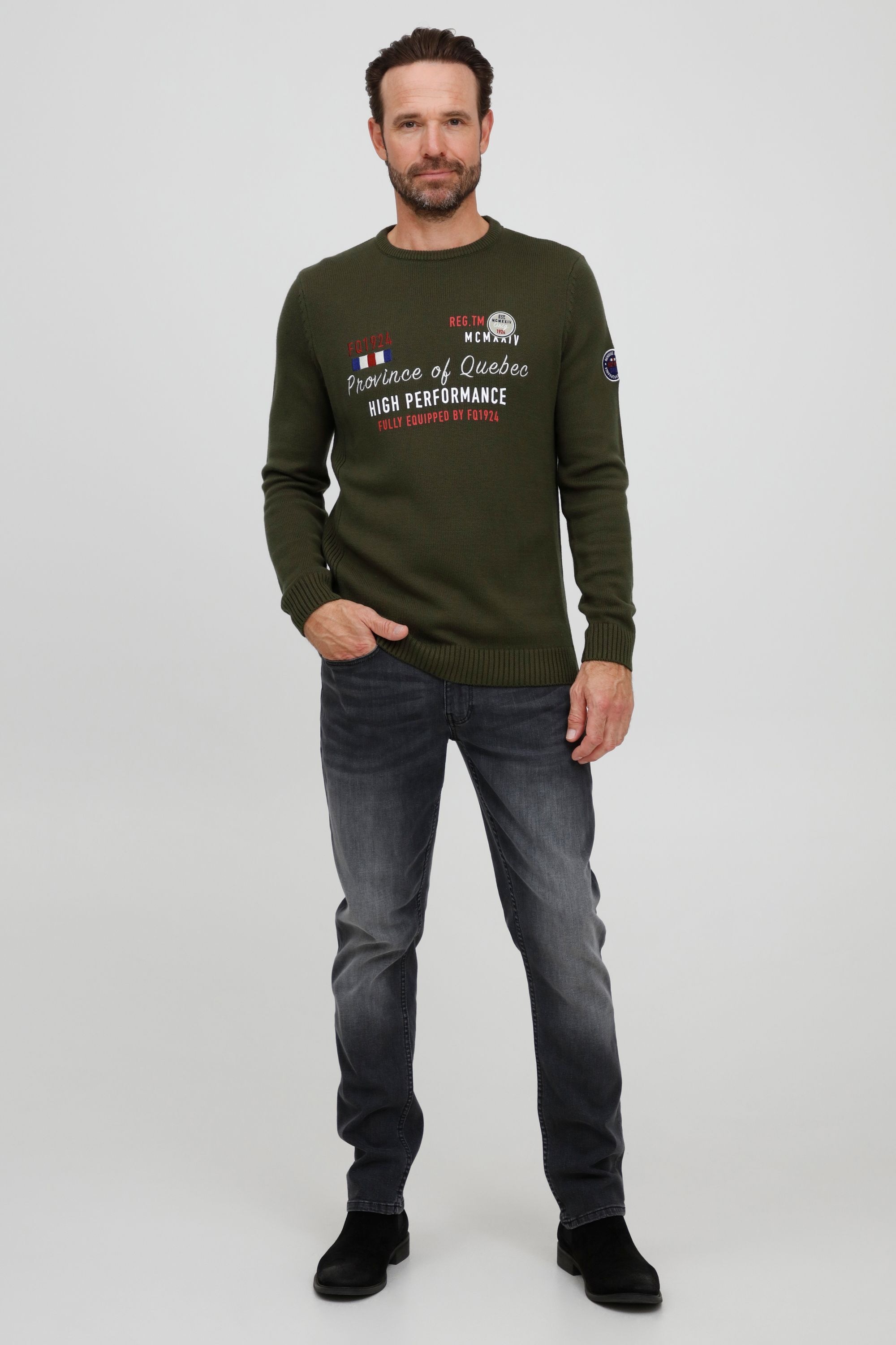 FQ1924 Strickfleece-Pullover »Strickpullover FQErlo«