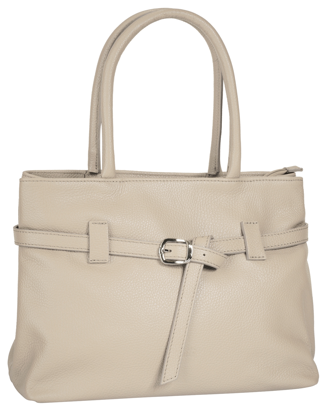 Cluty Henkeltasche, echt Leder, Made in Italy