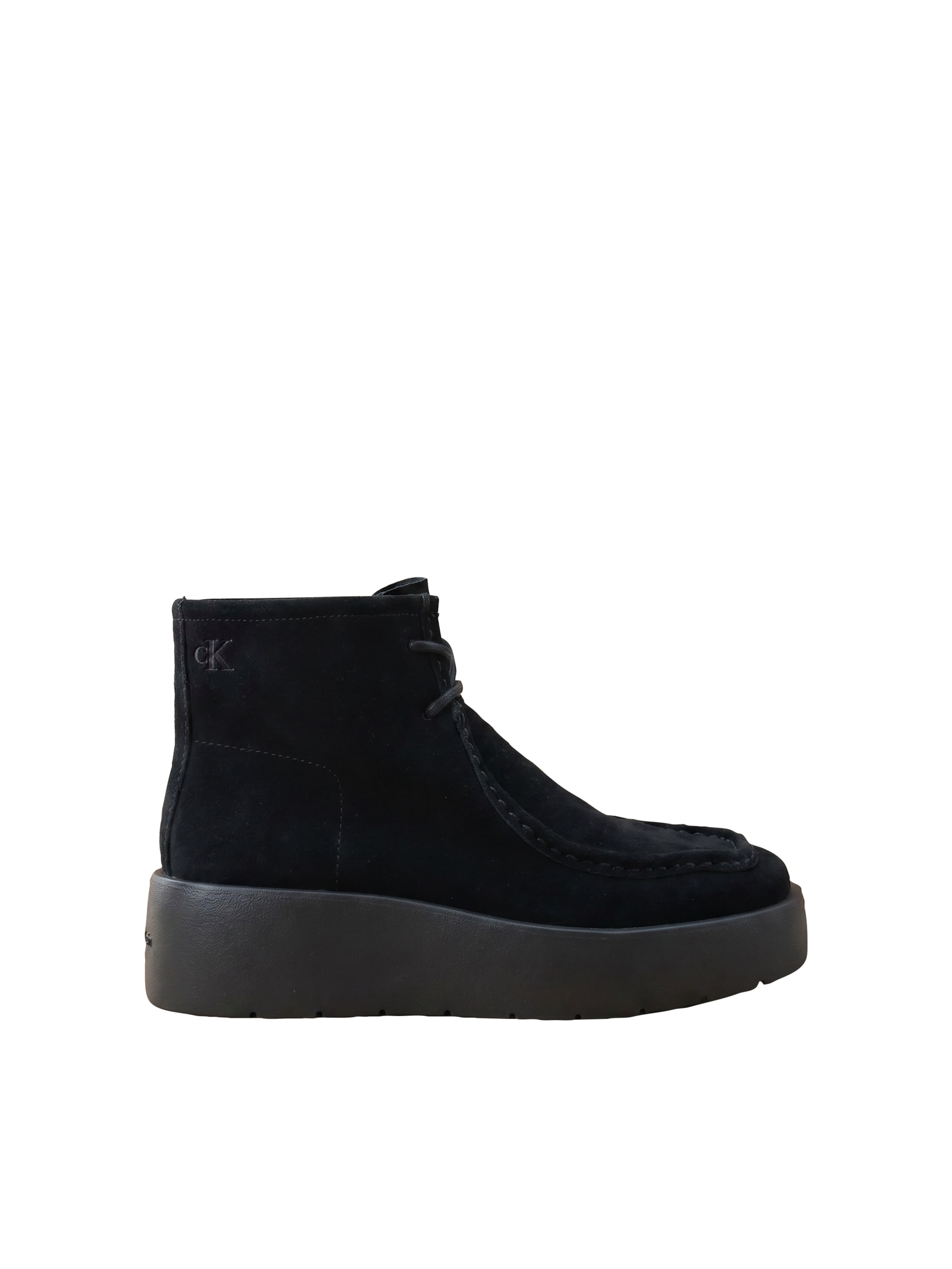 Calvin Klein Schnürboots »FLATF LACE UP APR CUT BOOT«  Schnürstiefelette, Plateauboots mit Mokassin-Naht