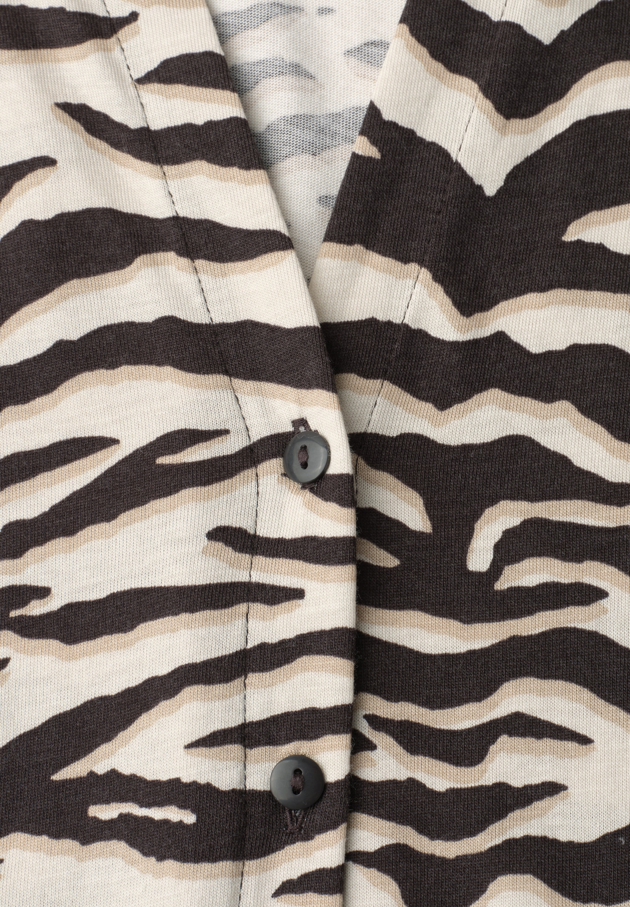 STREET ONE Shirttop Sommershirt im Leo-Look