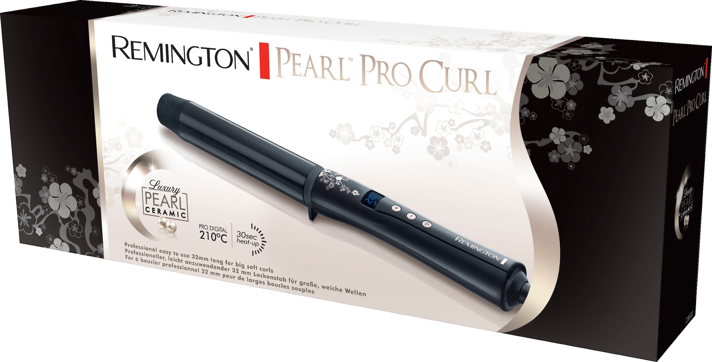 Remington Lockenstab »Pearl Pro Curl (CI9532)«, Keramik-Beschichtung, 32 mm für große Locken, Keramikbeschichtung mit echten Perlen