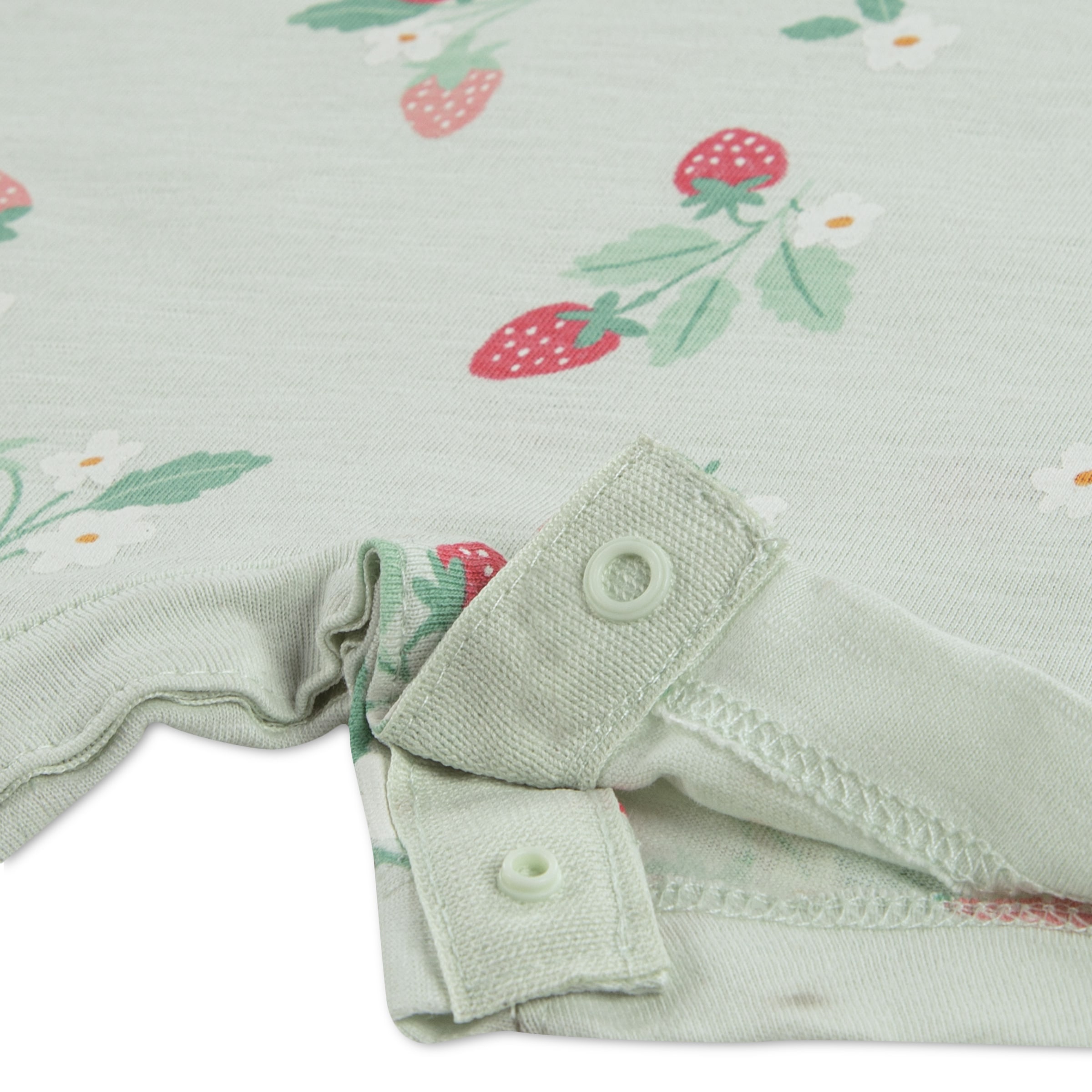 HUGGIES babywear Neugeborenen-Geschenkset »HUGG ROMPER + HAT ATTACHMENT« Set, 2 mit passendem Sonnenhut und Erdbeerprint