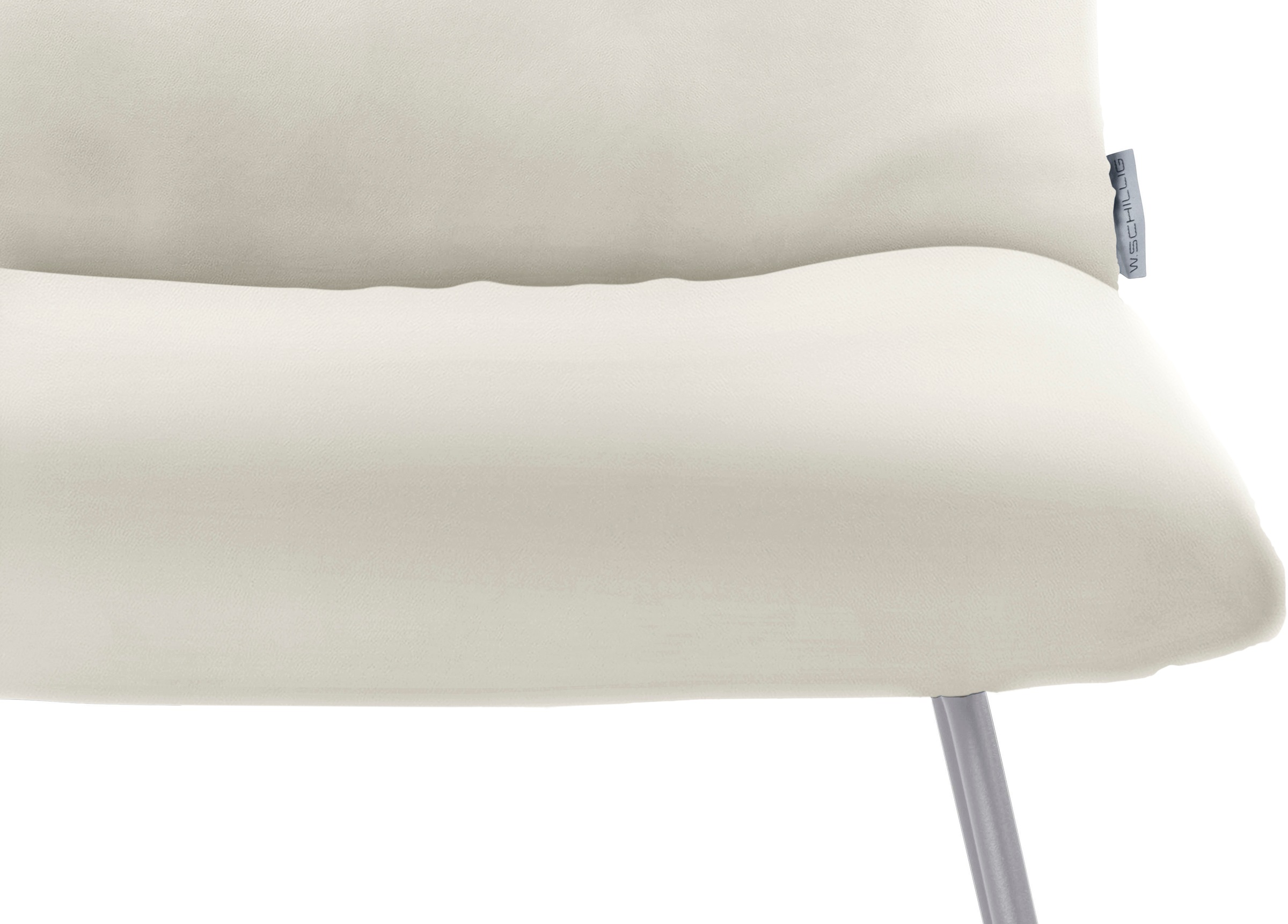 W.SCHILLIG Polsterstuhl »jakob«, Longlife Xtra-Leder Z59, mit Drahtrohrgestell in Silber matt